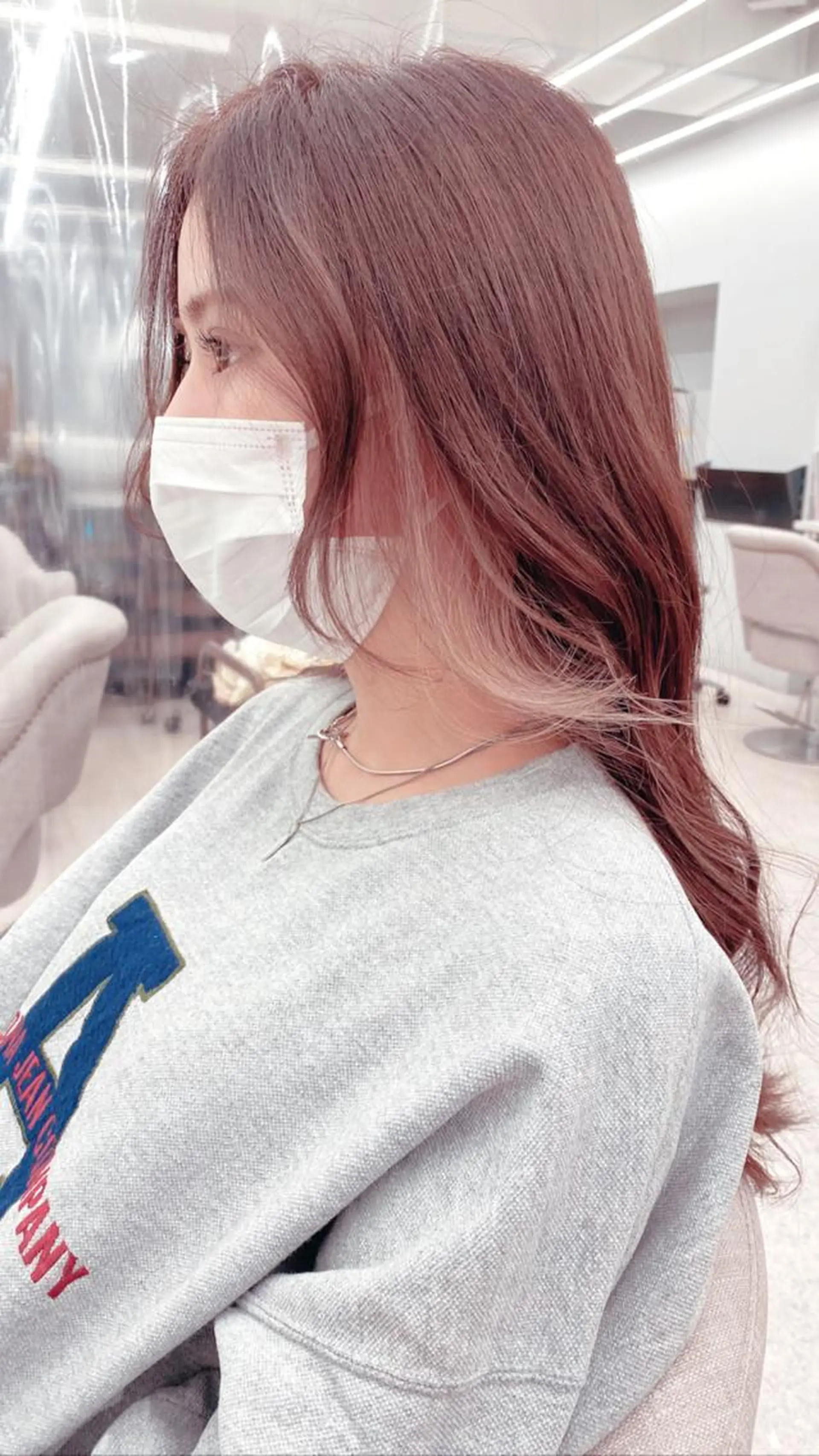 ロング カラー 京都レイヤーカット/ 縮毛矯正/羽柴りくのマツエク・マツパデザイン