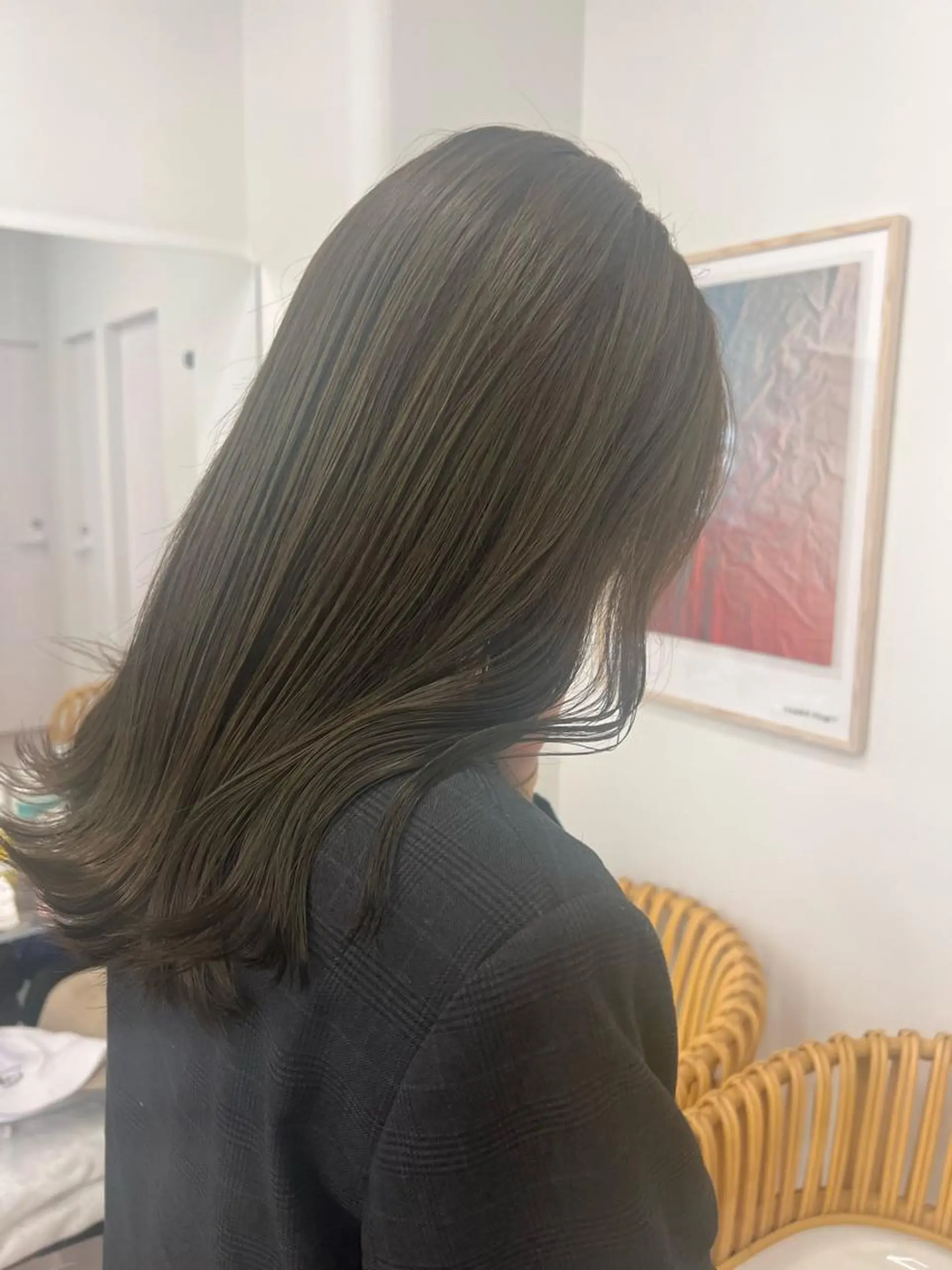 セミロング ✨ブリーチ/顔周り レイヤー¦YUKA✨のヘアスタイル