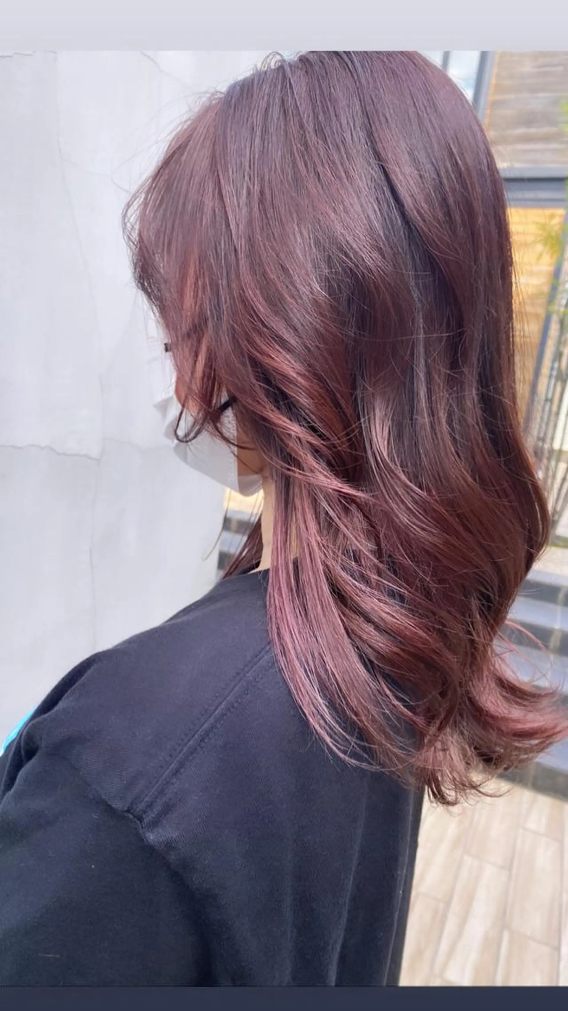 セミロング カラー ブリーチ ダブルカラー ブリーチなしカラー ピンクカラー ヘアカラー トリートメント 🎀ブリーチなし 透明感🎀yuhiのヘアスタイル
