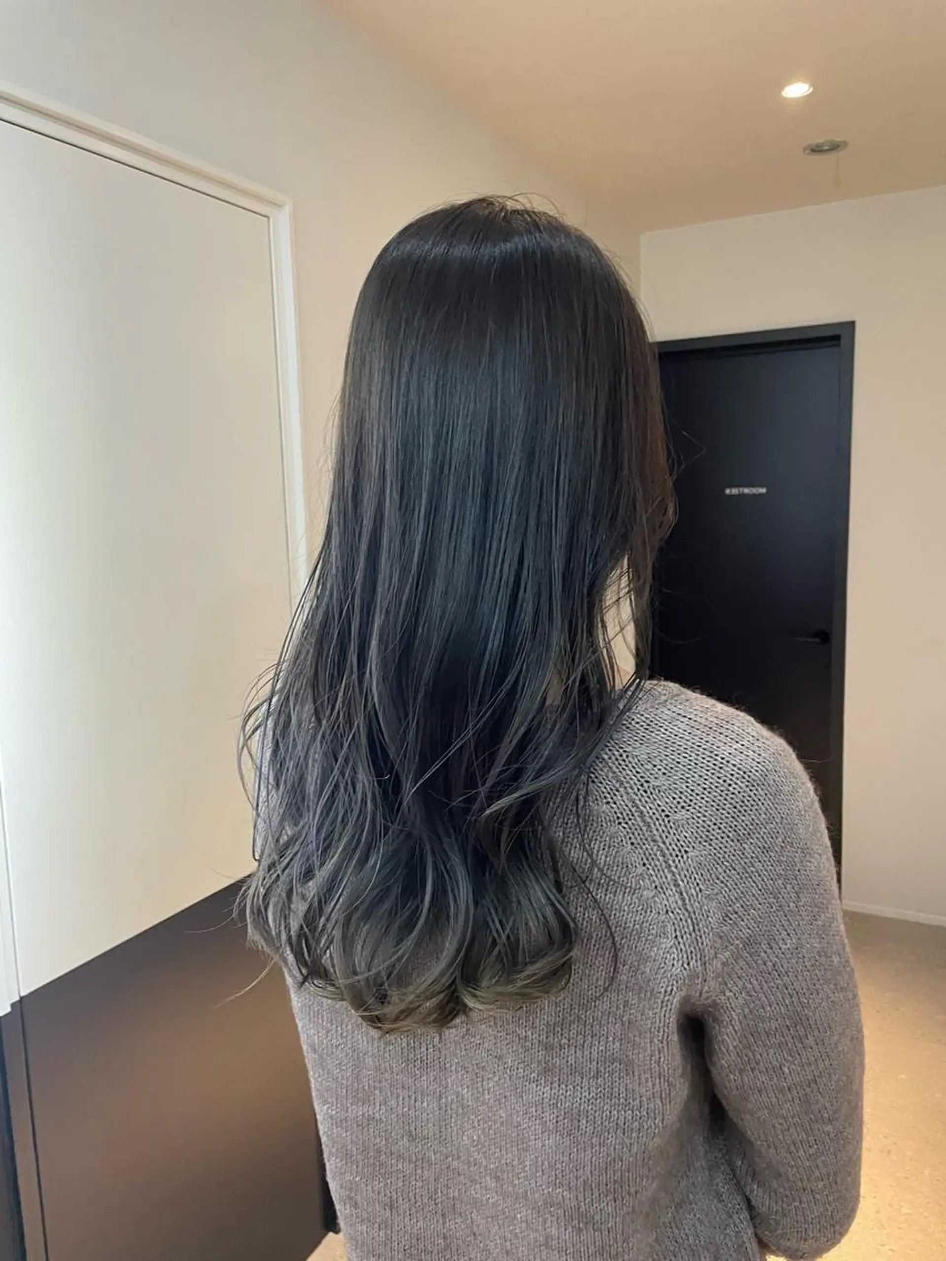 ロング カラー バレイヤージュ レイヤーカット One By The Ect所属・ショート/脱白髪染め ☆宇﨑悠実のヘアスタイル