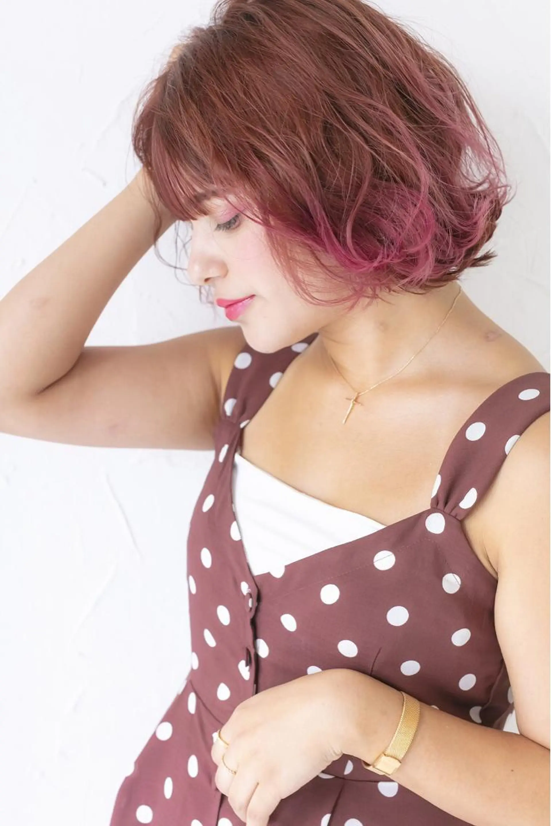 ミディアム カラー ヘアアレンジ ボブ 🧙『店長』平田 祥己✨のヘアスタイル