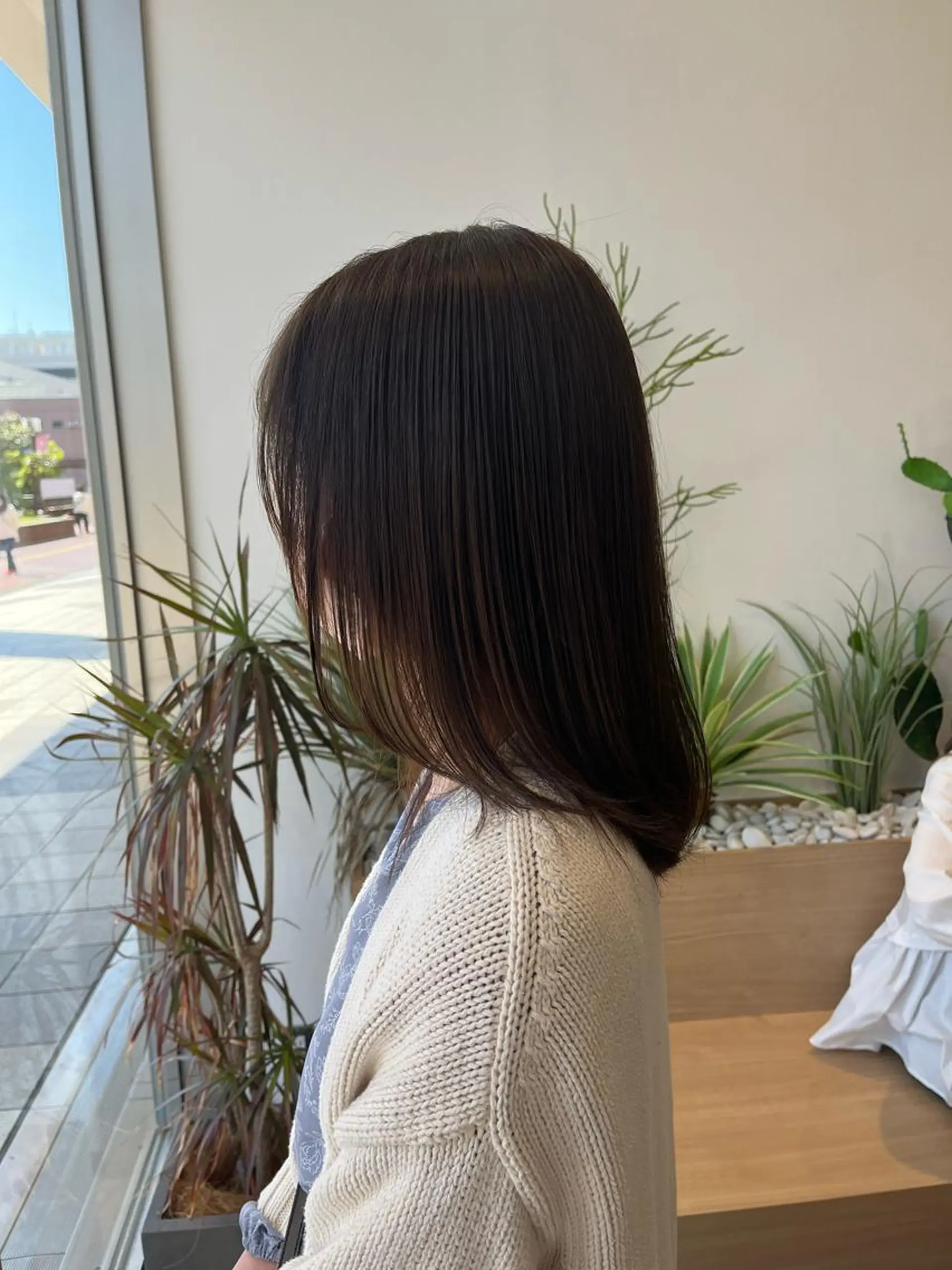 カラー ニュアンスパーマ 曲がる縮毛矯正　爲石のヘアスタイル