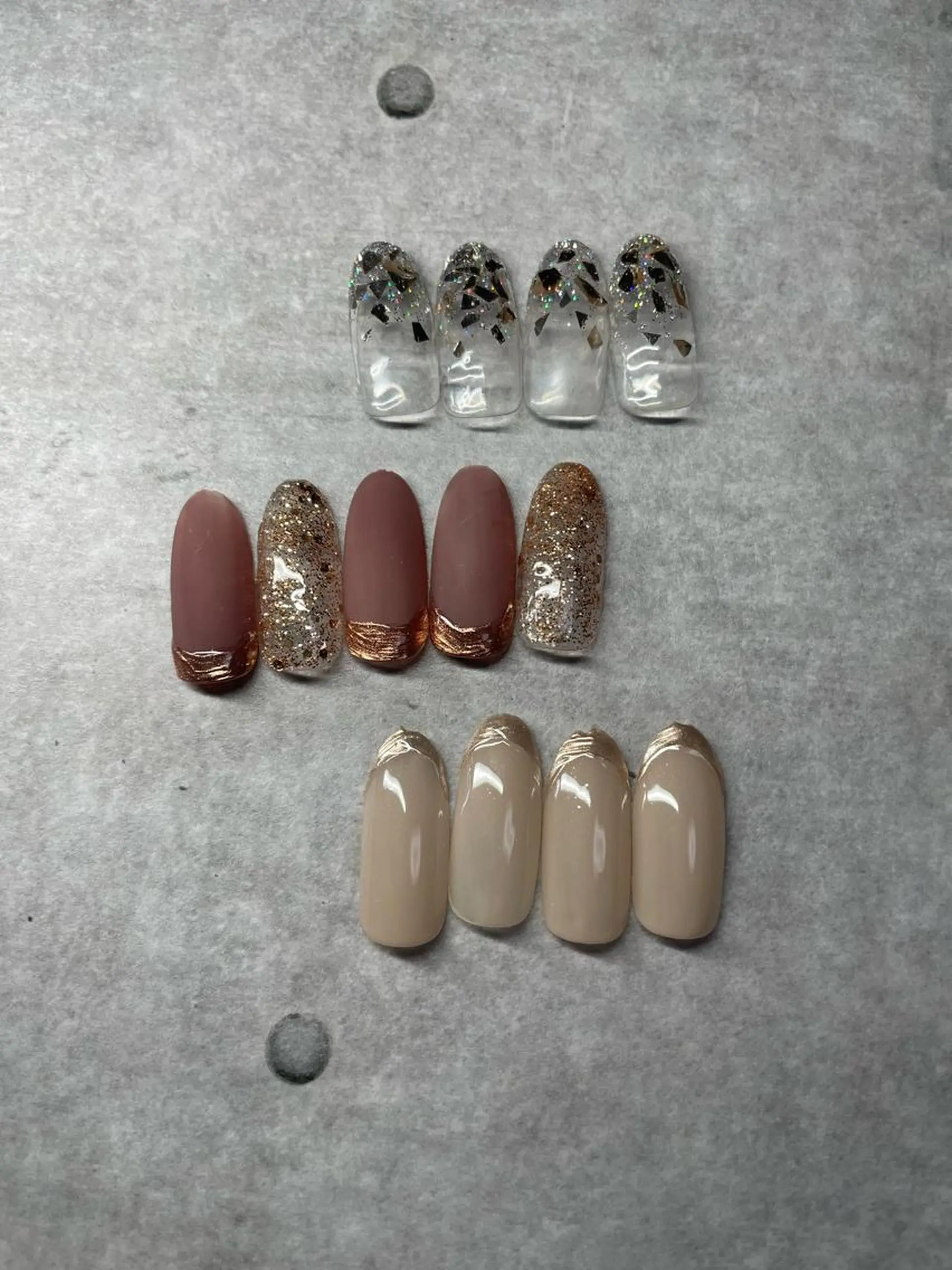 ネイル フレンチネイル ラメ(グリッター) ラメグラデーション オフィスネイル シンプルネイル NAILSALON KOHAKUのネイルデザイン