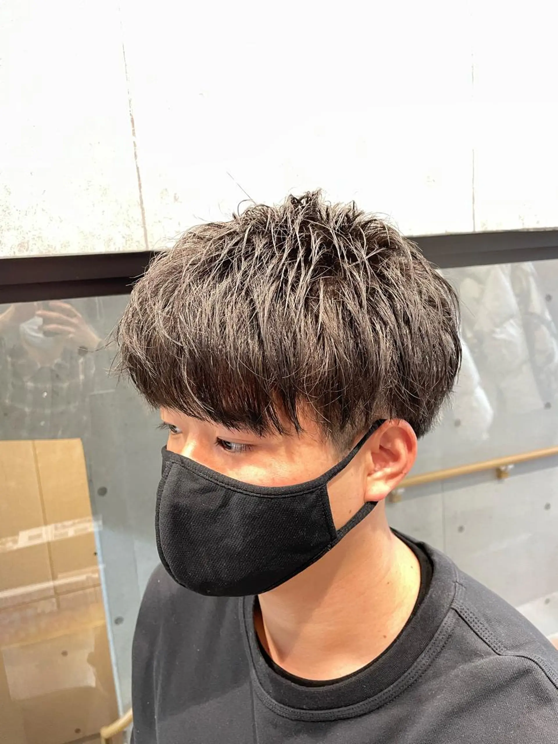 ショート カラー パーマ メンズ マッシュ カット 🔥メンズ超特化🔥 青木海斗のヘアスタイル