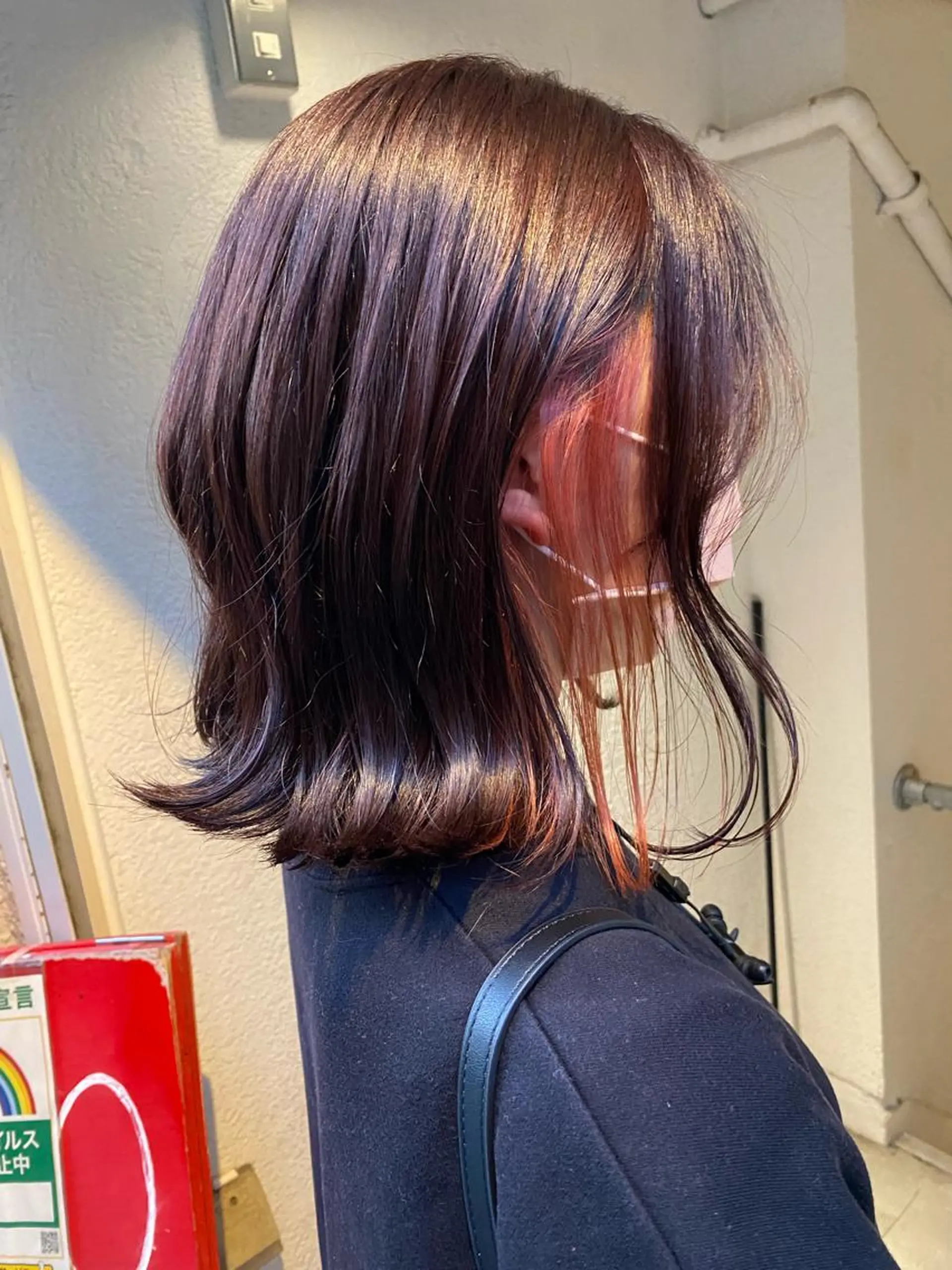 ミディアム カラー ピンクカラー 外ハネヘア ヘアカラー COLO✨️ 白川綺香のその他イメージ