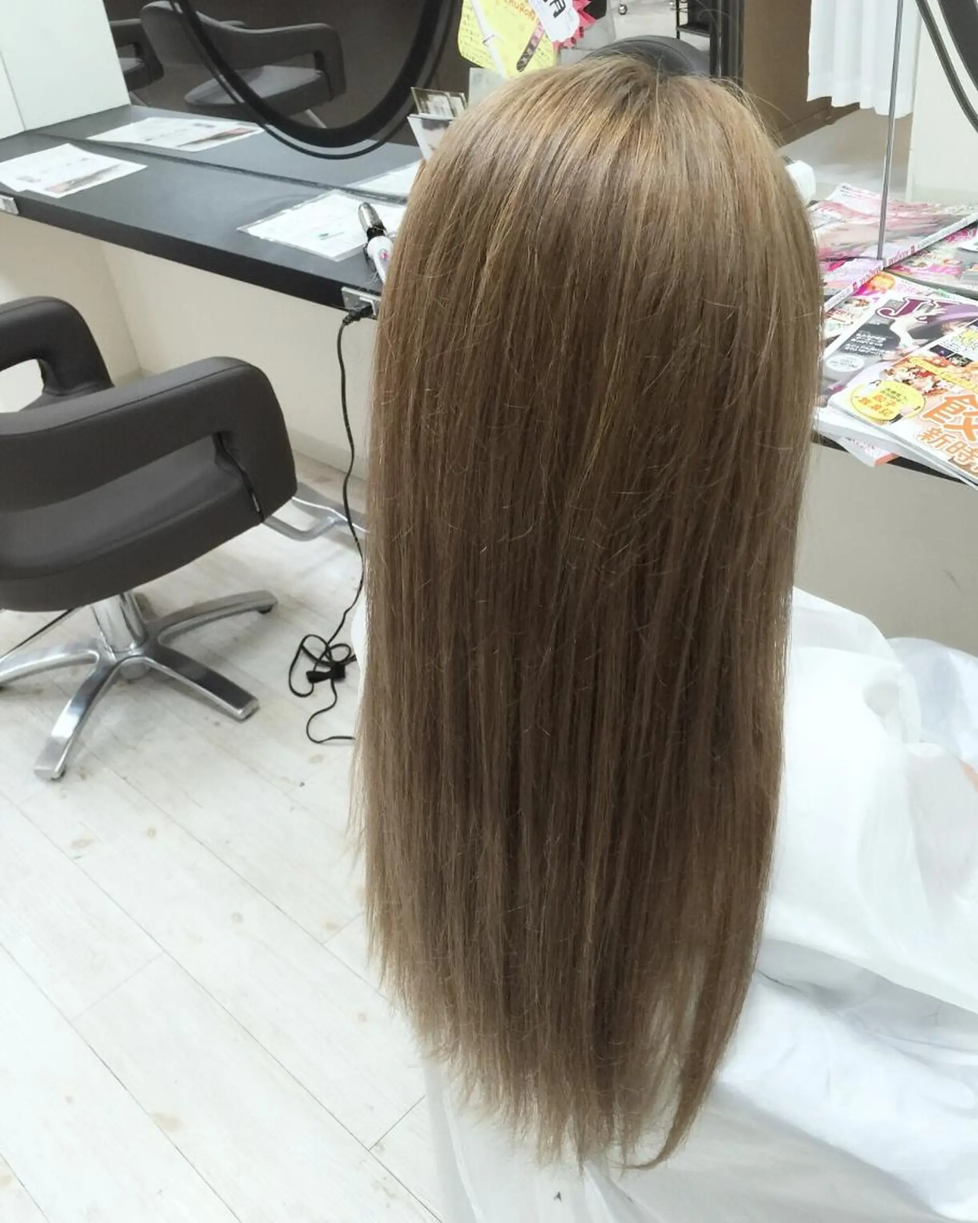 ロング 髪質改善 カット 縮毛矯正 トリートメント 濱川 佳奈のヘアスタイル