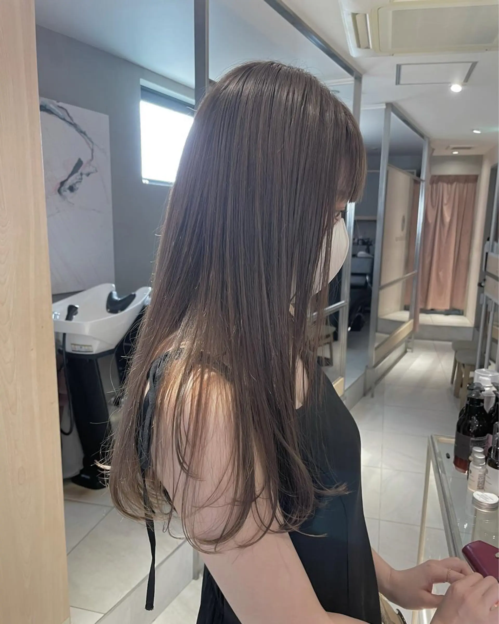 ロング カラー カット ヘアカラー トリートメント 柔らか透け感カラー 🌿ムロヤリョウスケのヘアスタイル