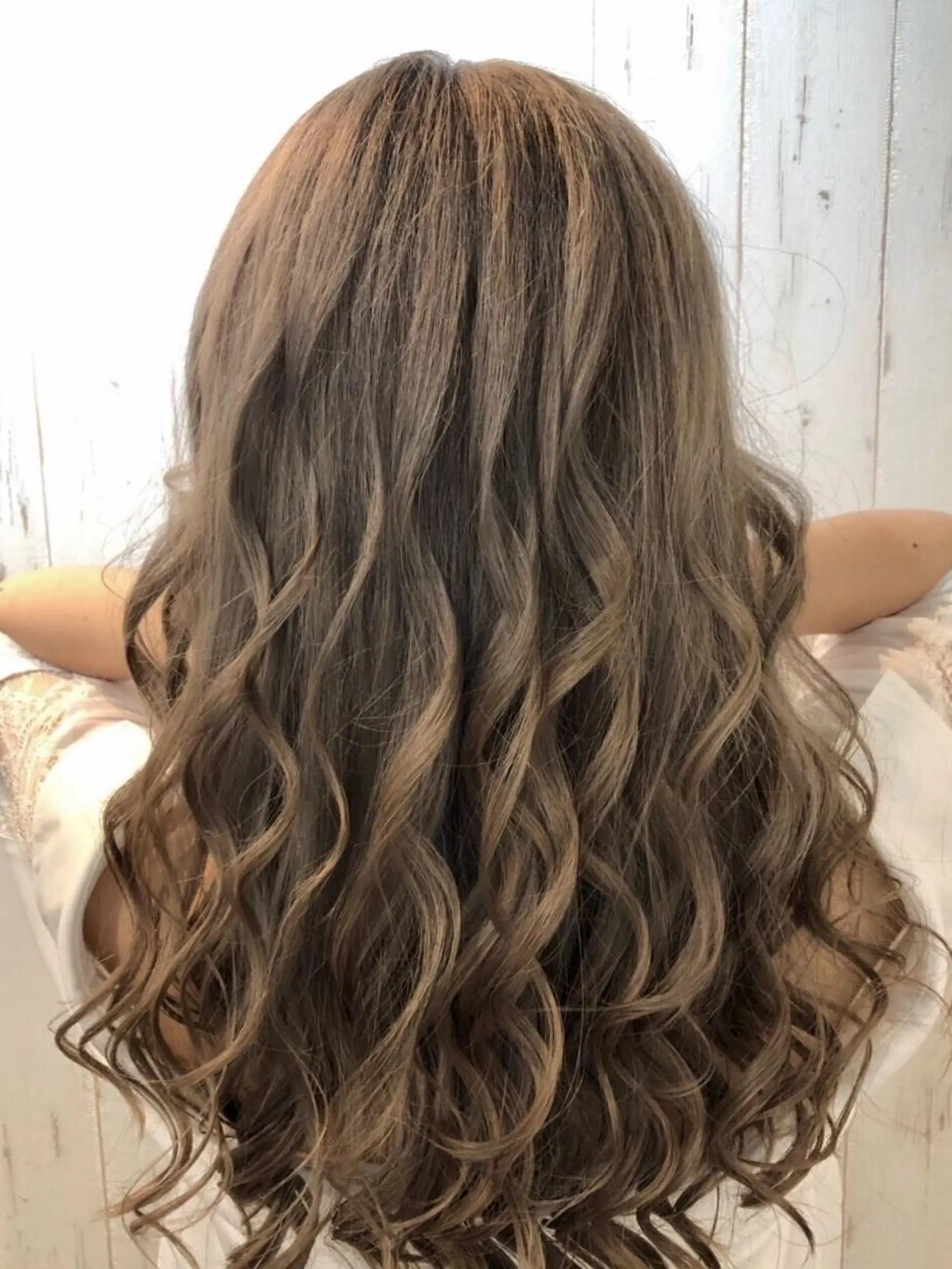 ロング カラー ヘアアレンジ レミーエクステ大阪 Device梅田のヘアスタイル