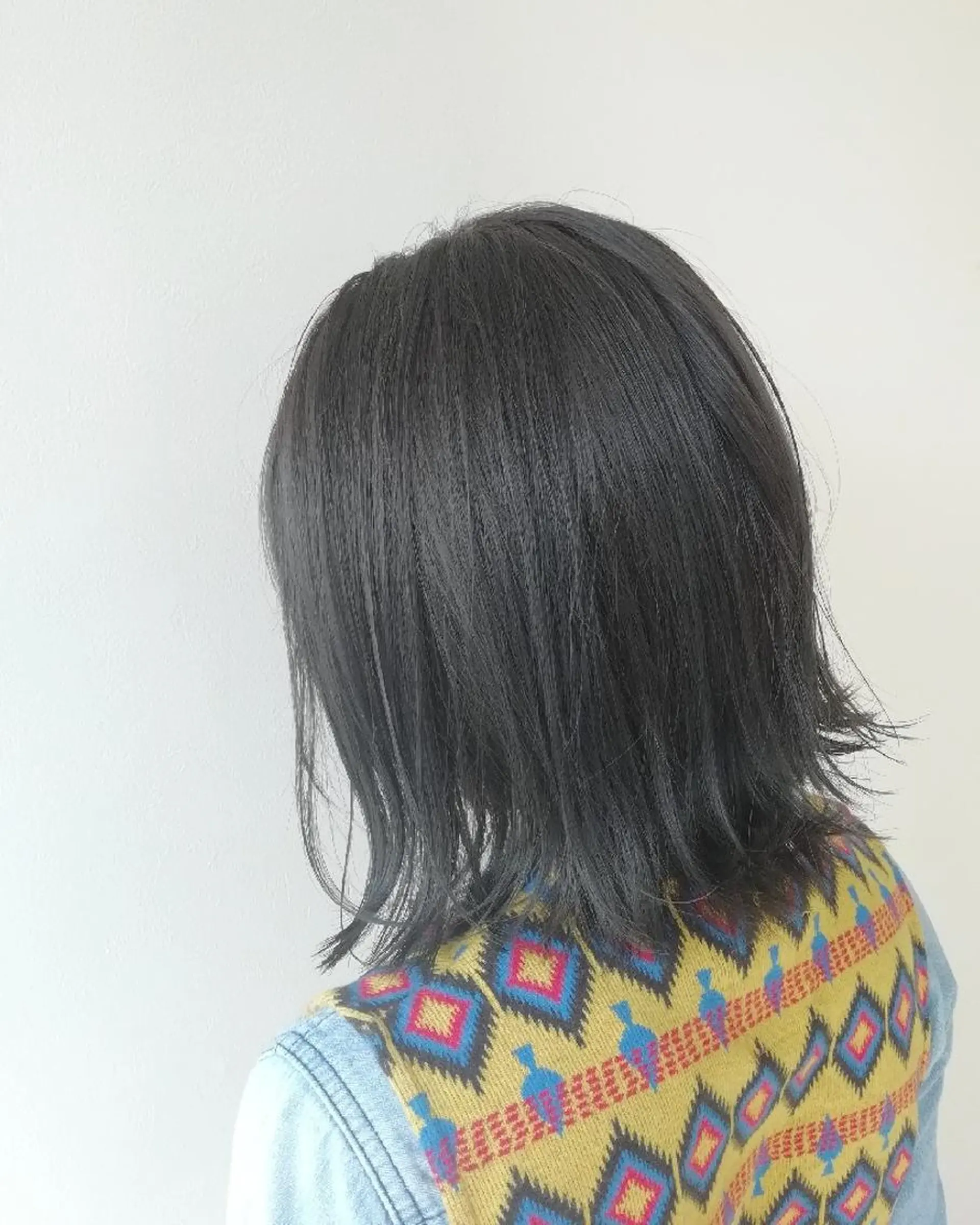 ミディアム カラー ブルーカラー ブルージュ 外ハネヘア Roid 代表✨HIROのヘアスタイル