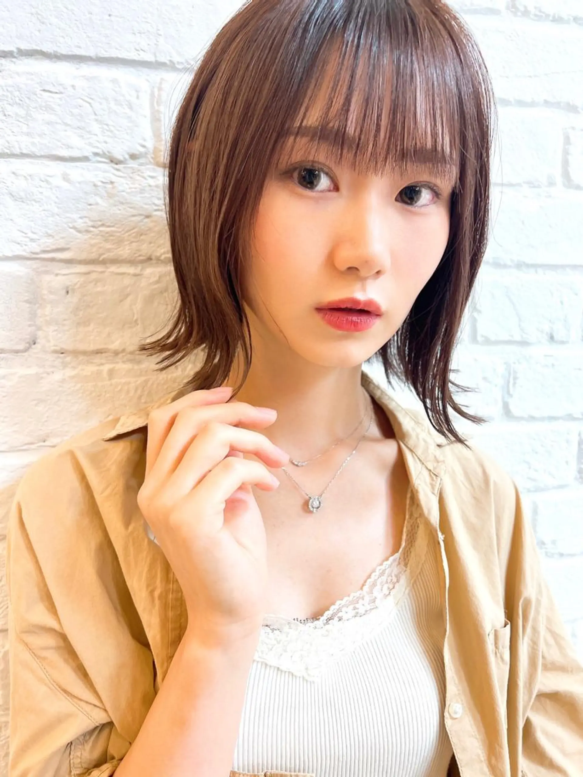 ミディアム カラー 髪質改善 カット ヘアカラー トリートメント less仙台所属・美髪専門美容師🏄 kazuレスlessのヘアスタイル