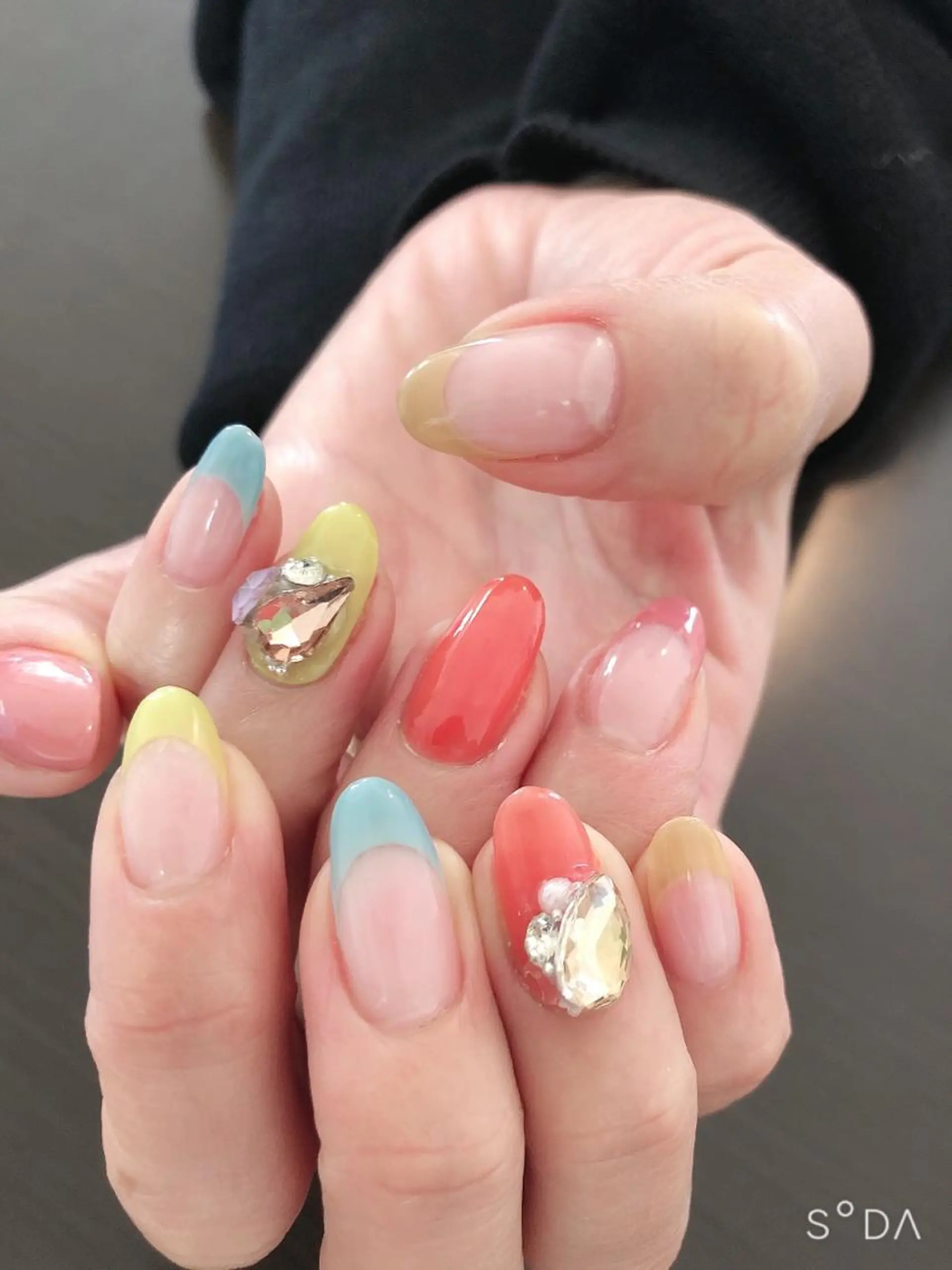 ネイル フレンチネイル パステルネイル 春ネイル ハンドネイル 吉永 佑香のネイルデザイン