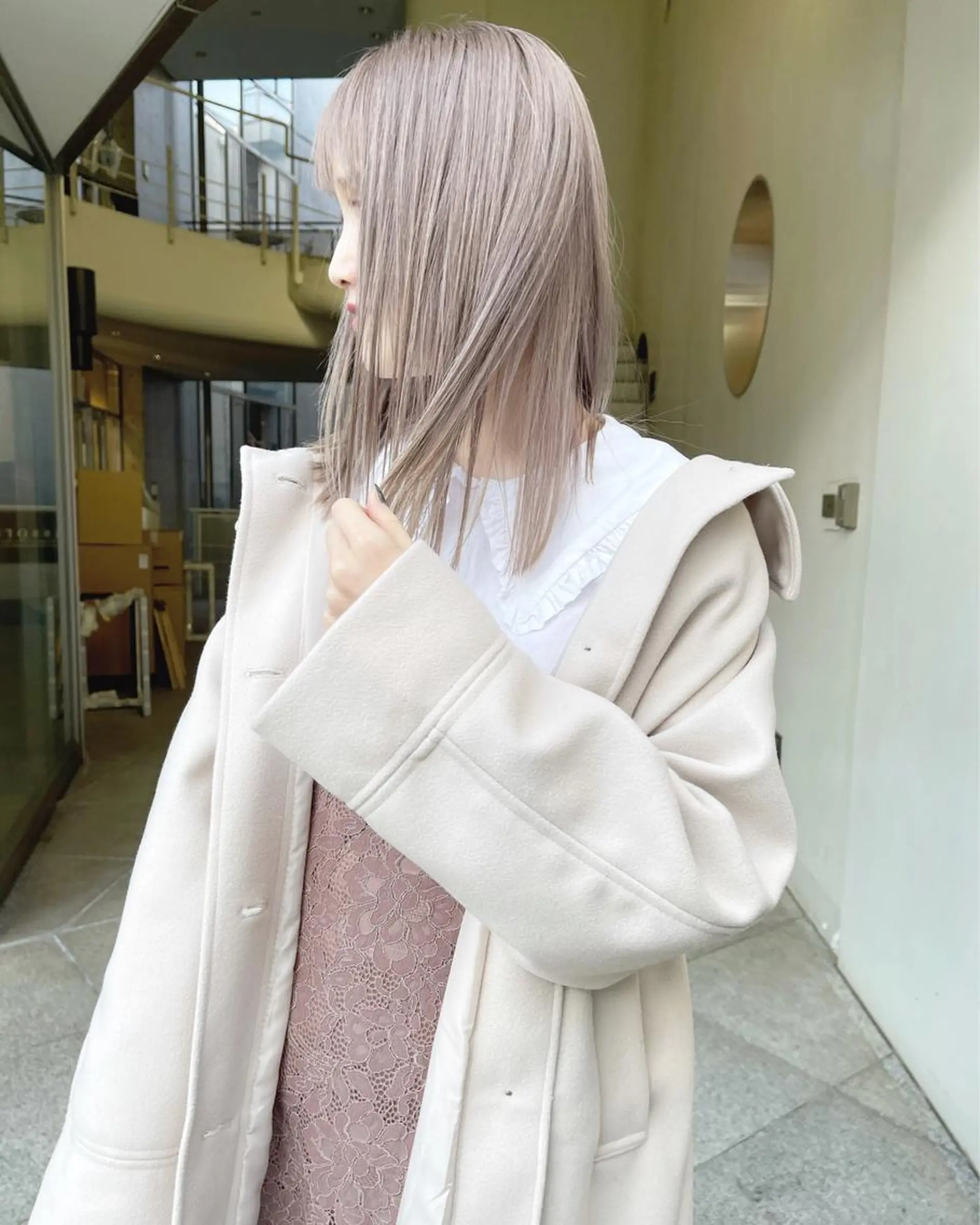 カラー ベージュカラー グレージュ ペールベージュ ホワイトベージュ カット ヘアカラー トリートメント PALAN K-Beauty SHINJUKU所属・“ミニモ最高評価獲得 “代表"Kohei"のヘアスタイル