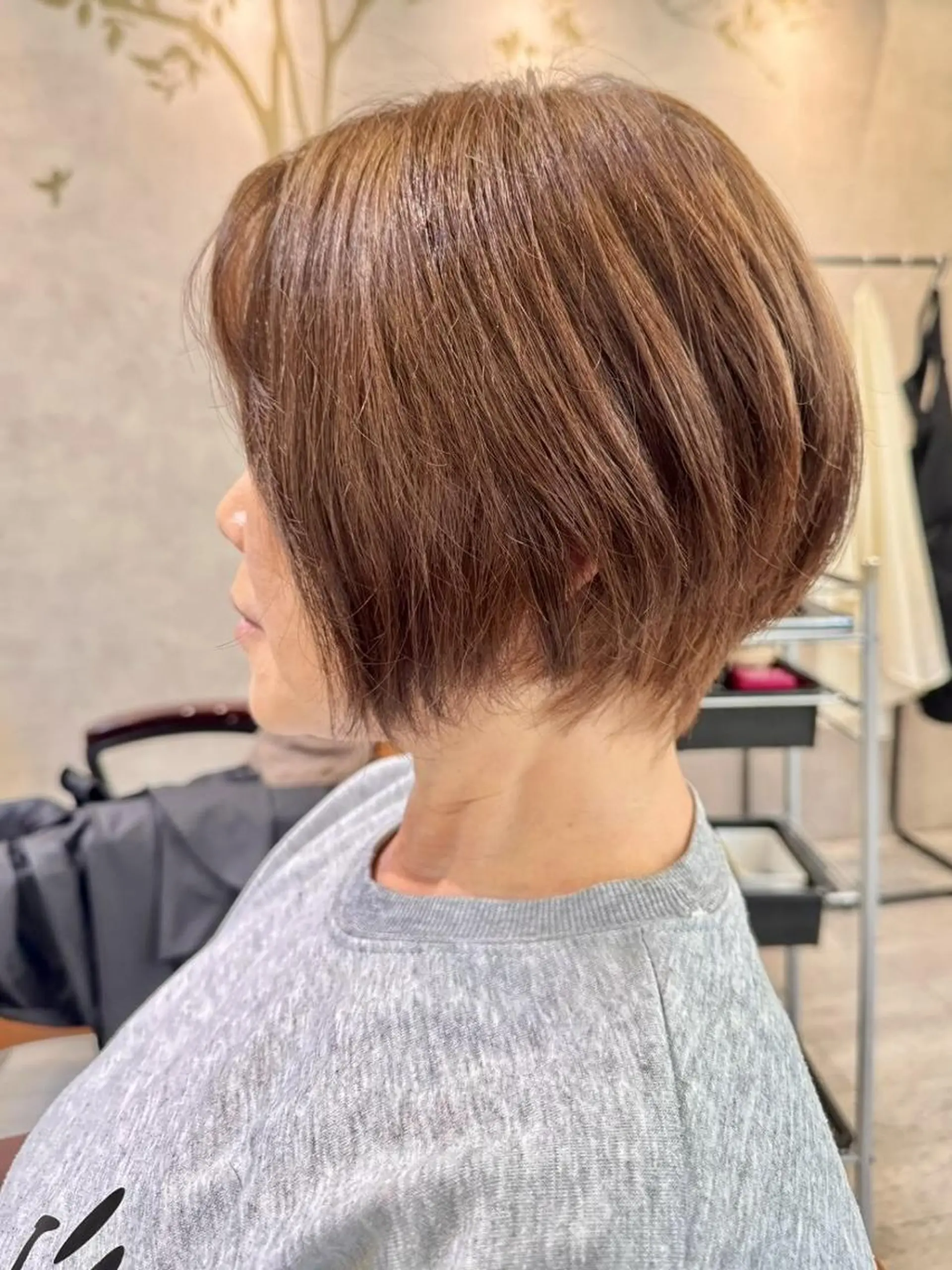 ショート ショートヘア 小顔カット カット ヘアカラー トリートメント 一宮駅3分/水野/ ショート/ボブのヘアスタイル