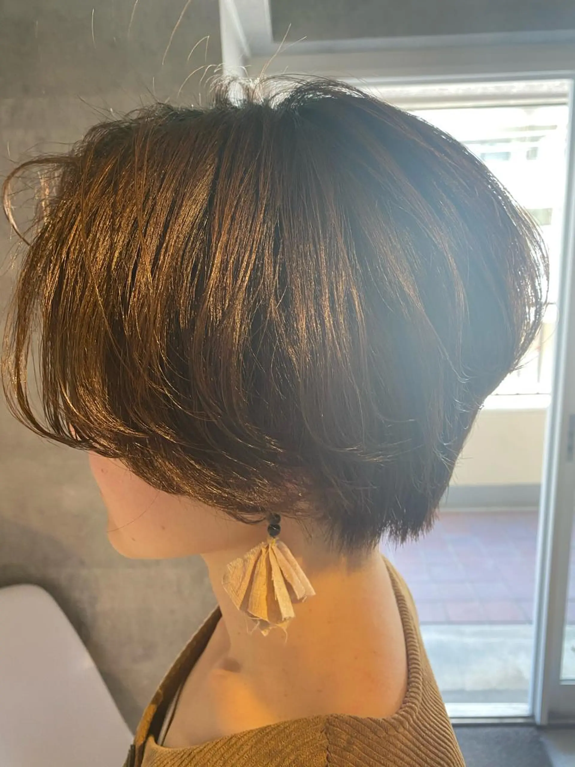 ショート カラー ハンサムショート ショートヘア カット ヘアカラー トリートメント 久保亮太 /大人ショートのヘアスタイル