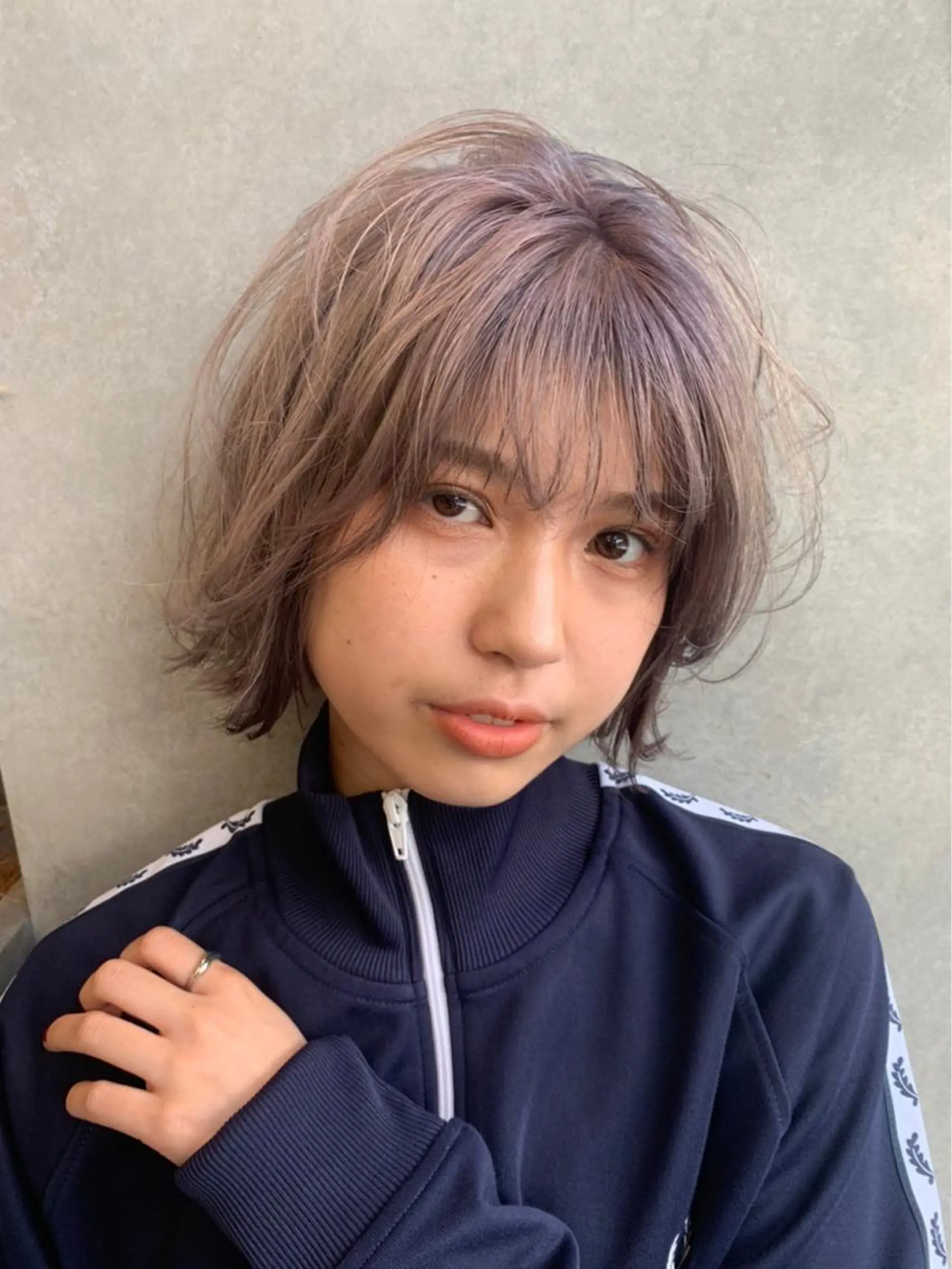 ショート カラー ヘアアレンジ ヘアカラー THREE...HAKATA　BLEACH所属・Riri /ヘアセットのヘアスタイル
