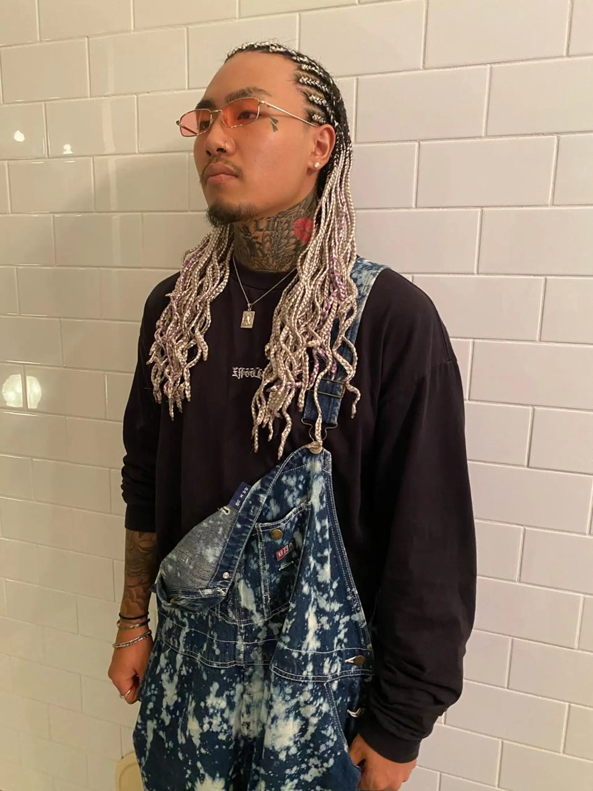 ロング カラー パーマ ヘアアレンジ メンズ キッズ ネイル マツエク・マツパ 中元 淳のヘアスタイル