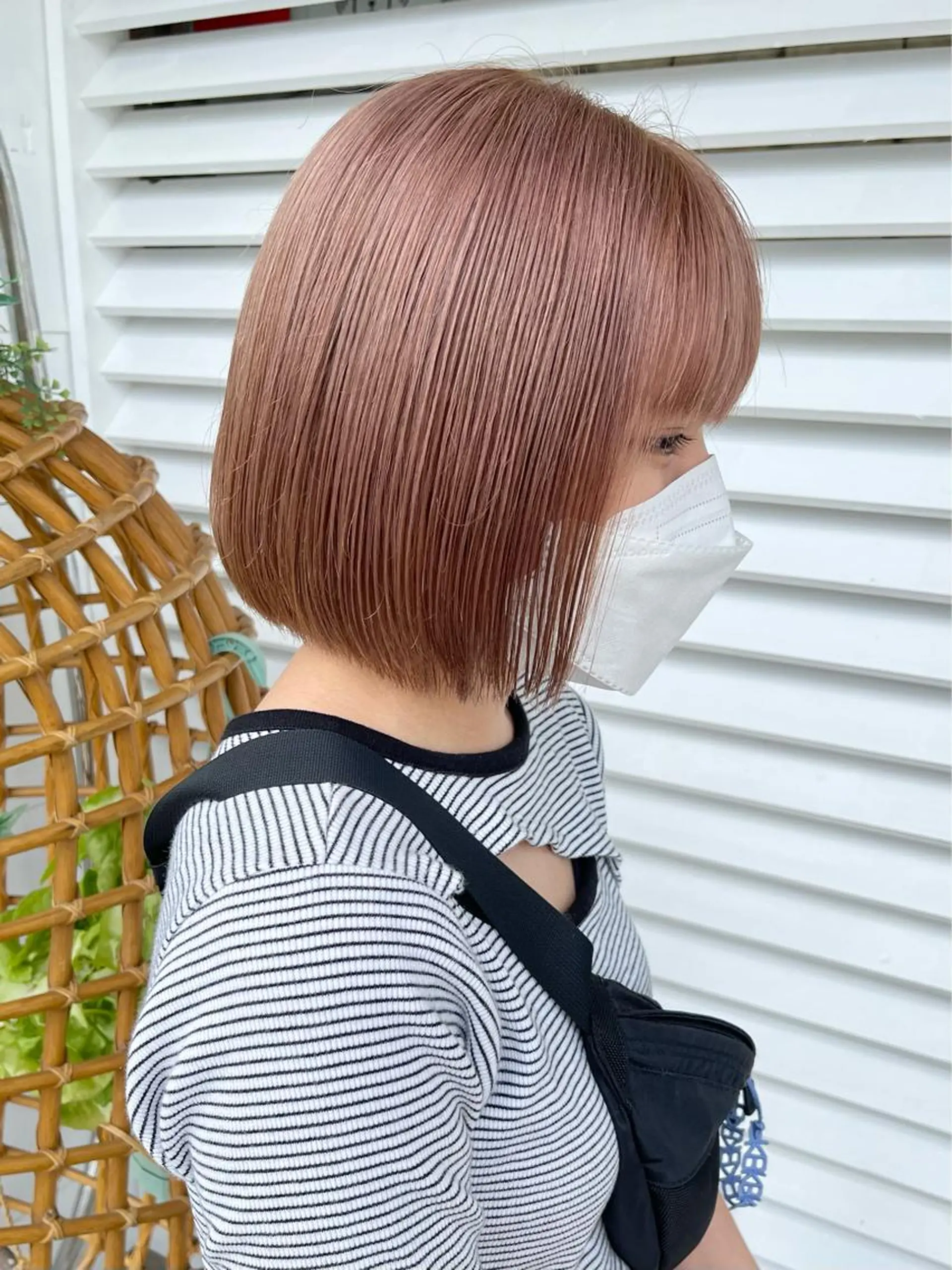 ミディアム カラー ベージュカラー ピンクカラー ピンクベージュ ヘアカラー トリートメント －SARRY－ YUKIのヘアスタイル
