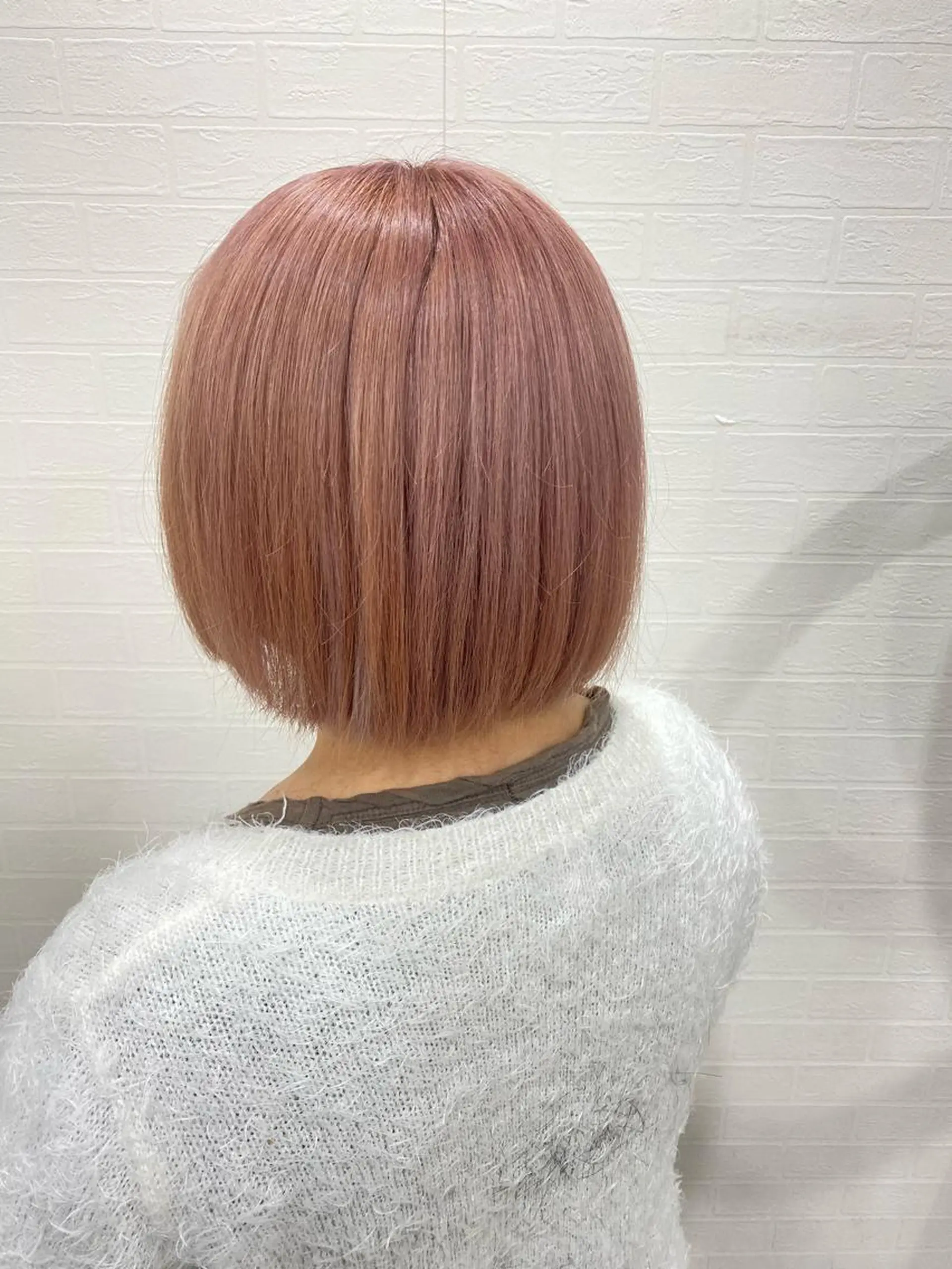 ミディアム ボブ カット ヘアカラー トリートメント 髪質改善カラー/店長 宮内秀峰のヘアスタイル