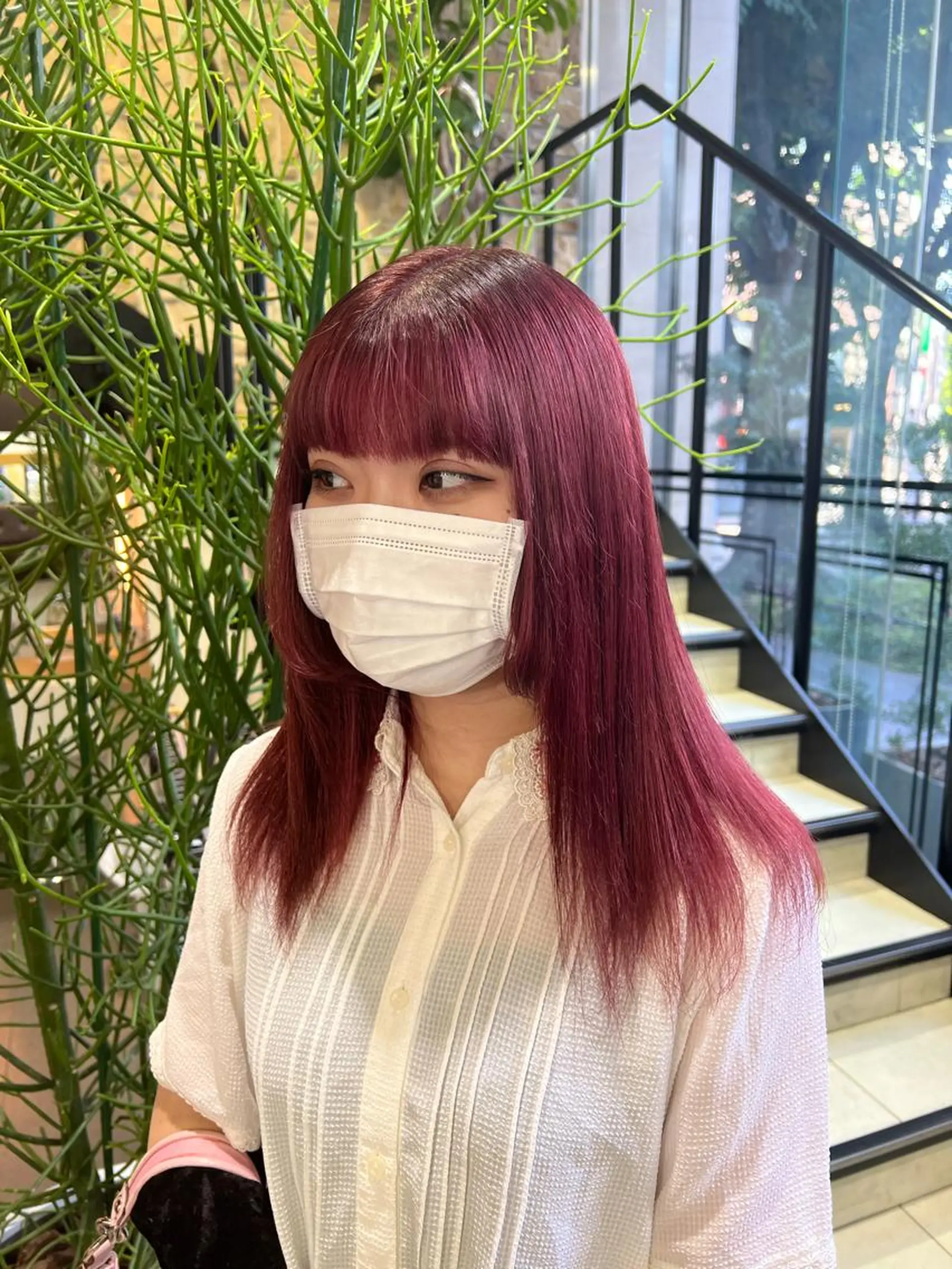 ミディアム 韓国ネイル🤎 ワンホン🩷くれはのネイルデザイン