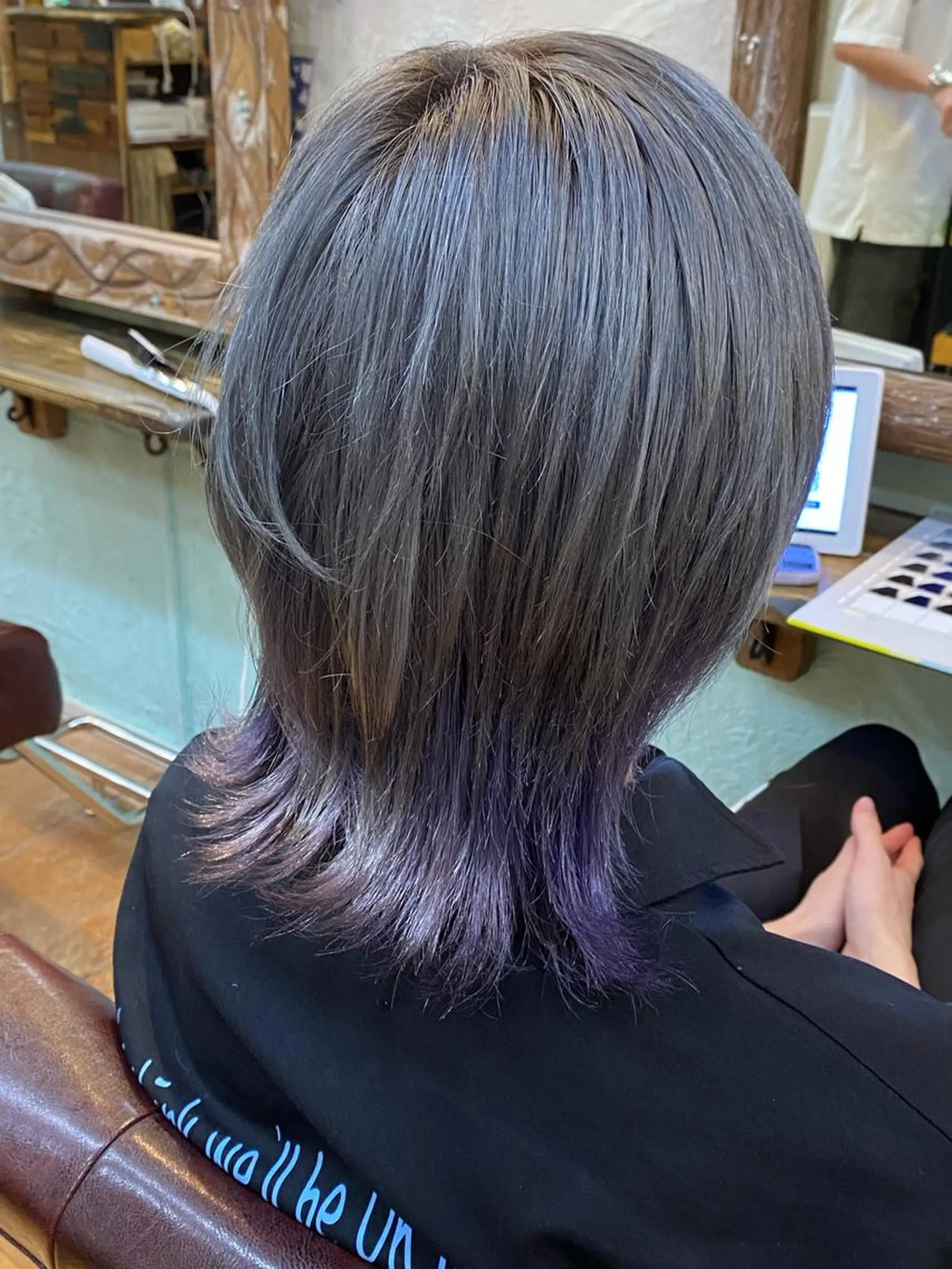 ミディアム カラー 🎀ブリーチなし 透明感🎀yuhiのヘアスタイル