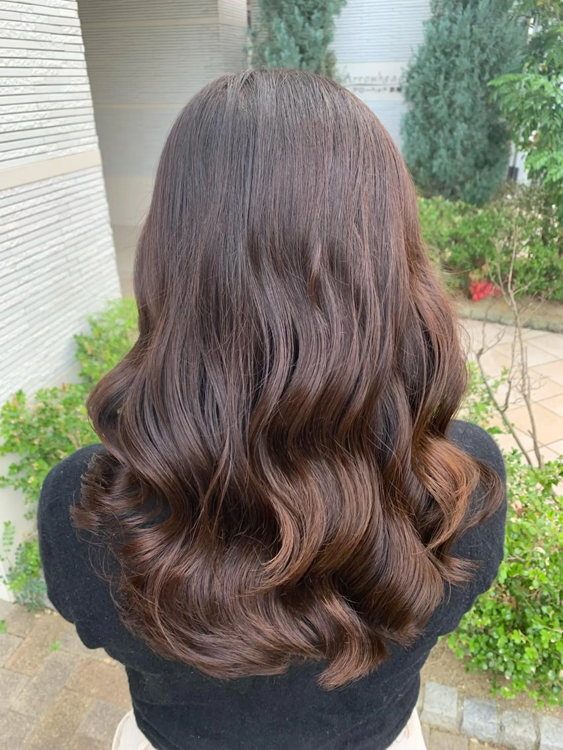 セミロング カラー カット ヘアカラー トリートメント 上田 紗也のヘアスタイル
