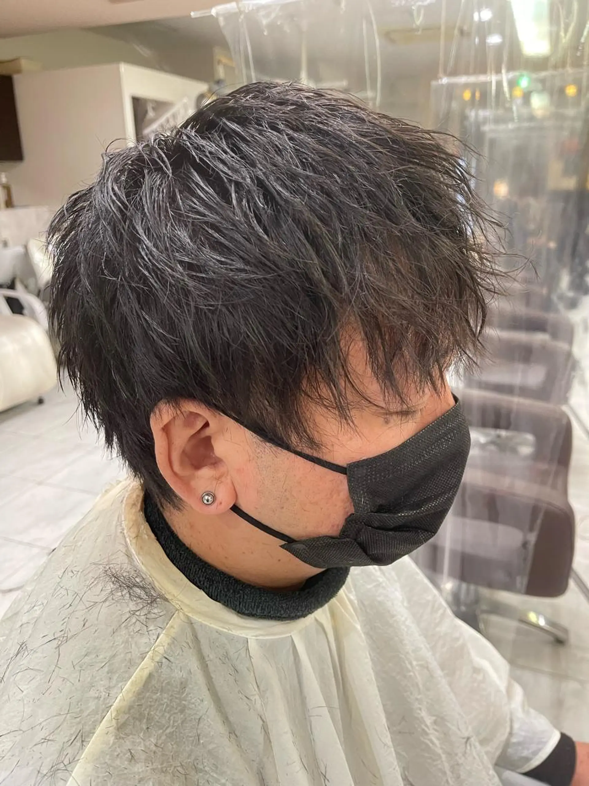 ショート メンズ メンズパーマ メンズツイストパーマ ツイストパーマ 🌻メンズカット 落合諒🌻のヘアスタイル