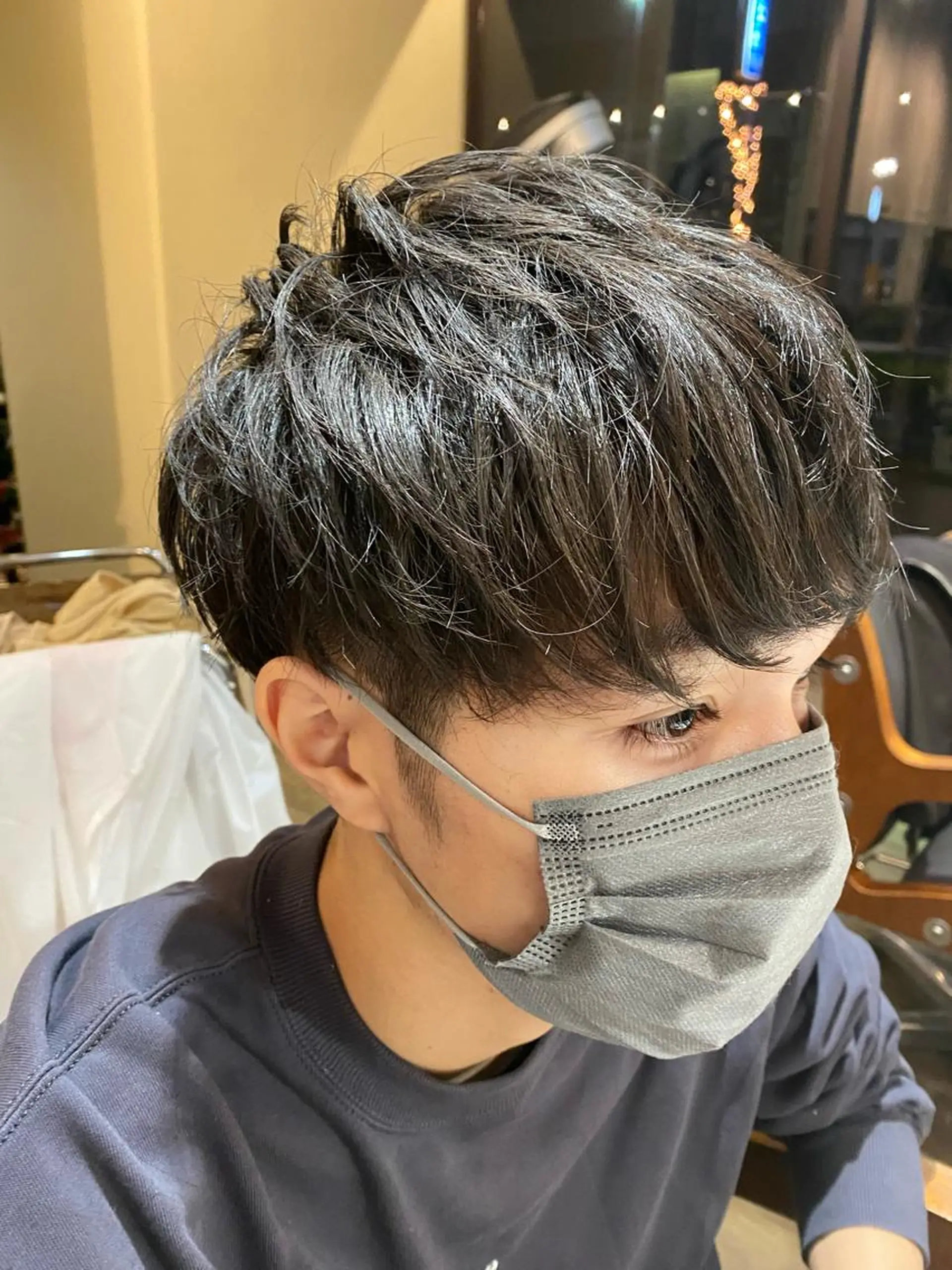 メンズ マッシュ フェイスヘアークリエイション所属・大形 誉のヘアスタイル