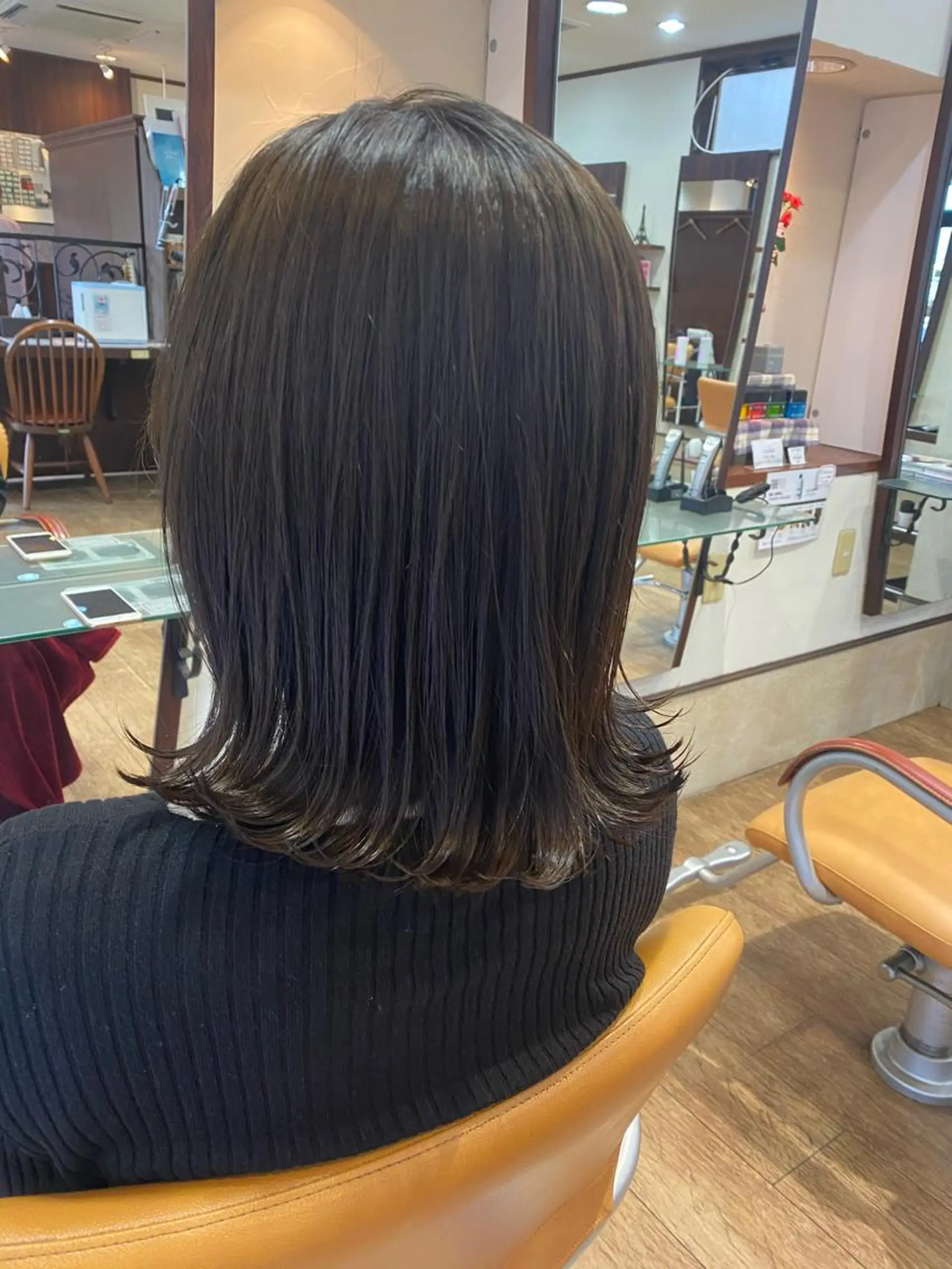ミディアム カラー ブラウンカラー オリーブブラウン SUPREME HAIR 船橋店所属・サプリームヘア 飯田みち瑠のヘアスタイル
