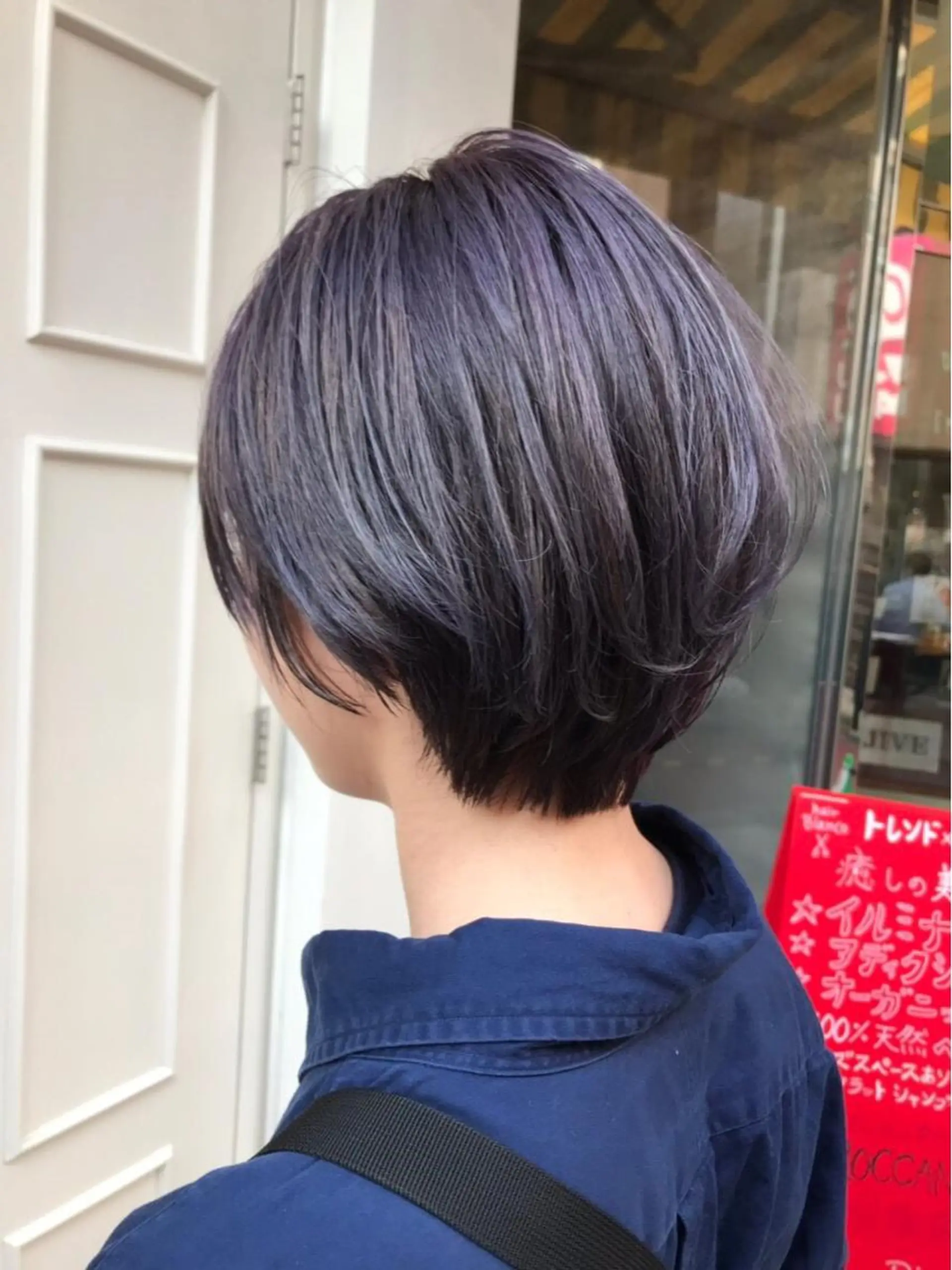 ショート カラー パープルカラー 💈Blanco💈 カラー&ケア🌈のヘアスタイル