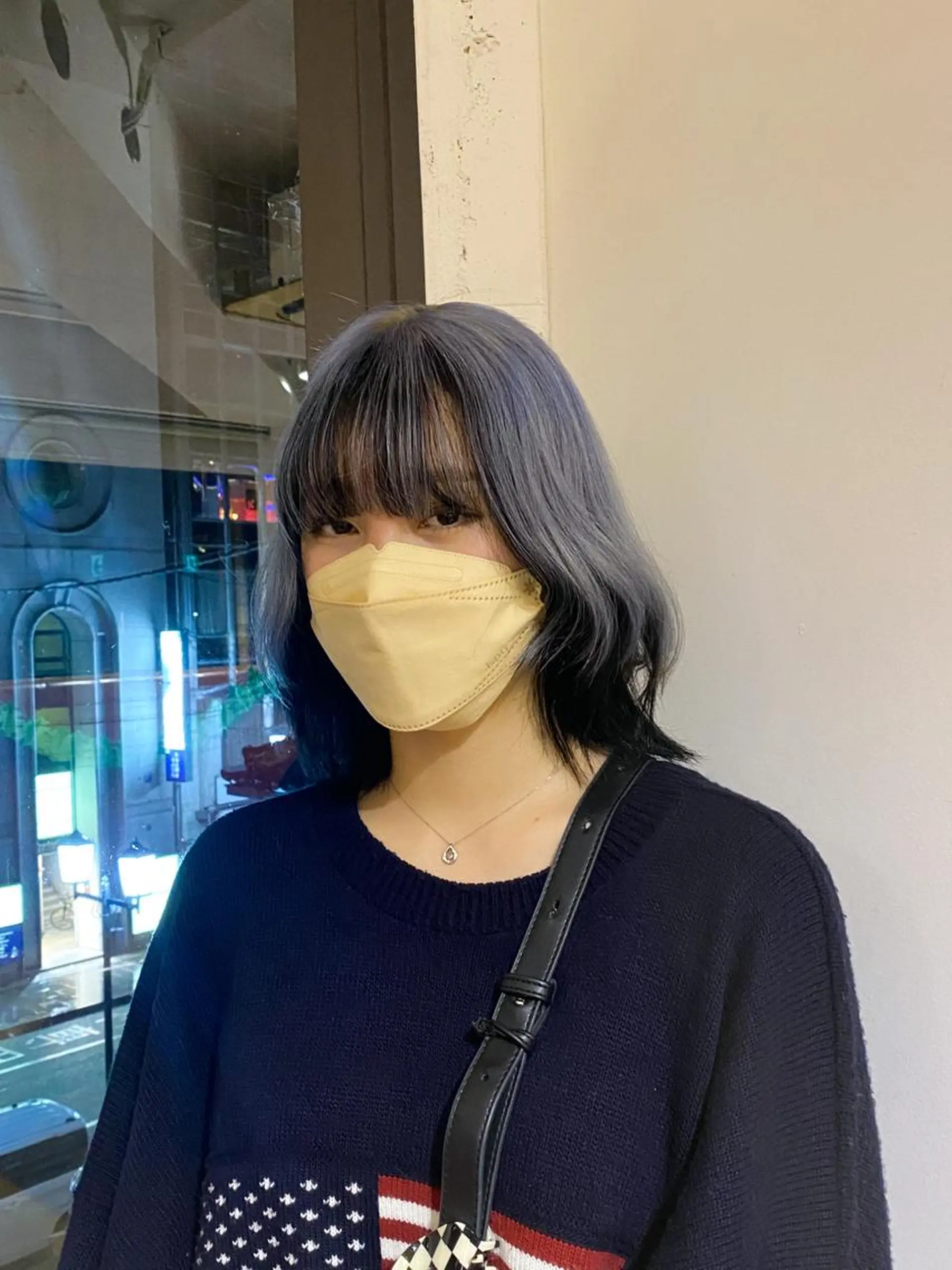 セミロング カラー 松村明門/メンズ カット/メンズパーマのヘアスタイル