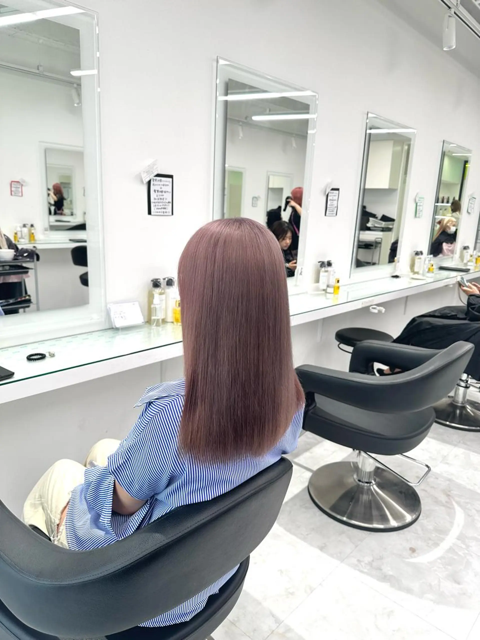 カラー マンツーマン/原宿/ 透明感カラー⭐️のヘアスタイル