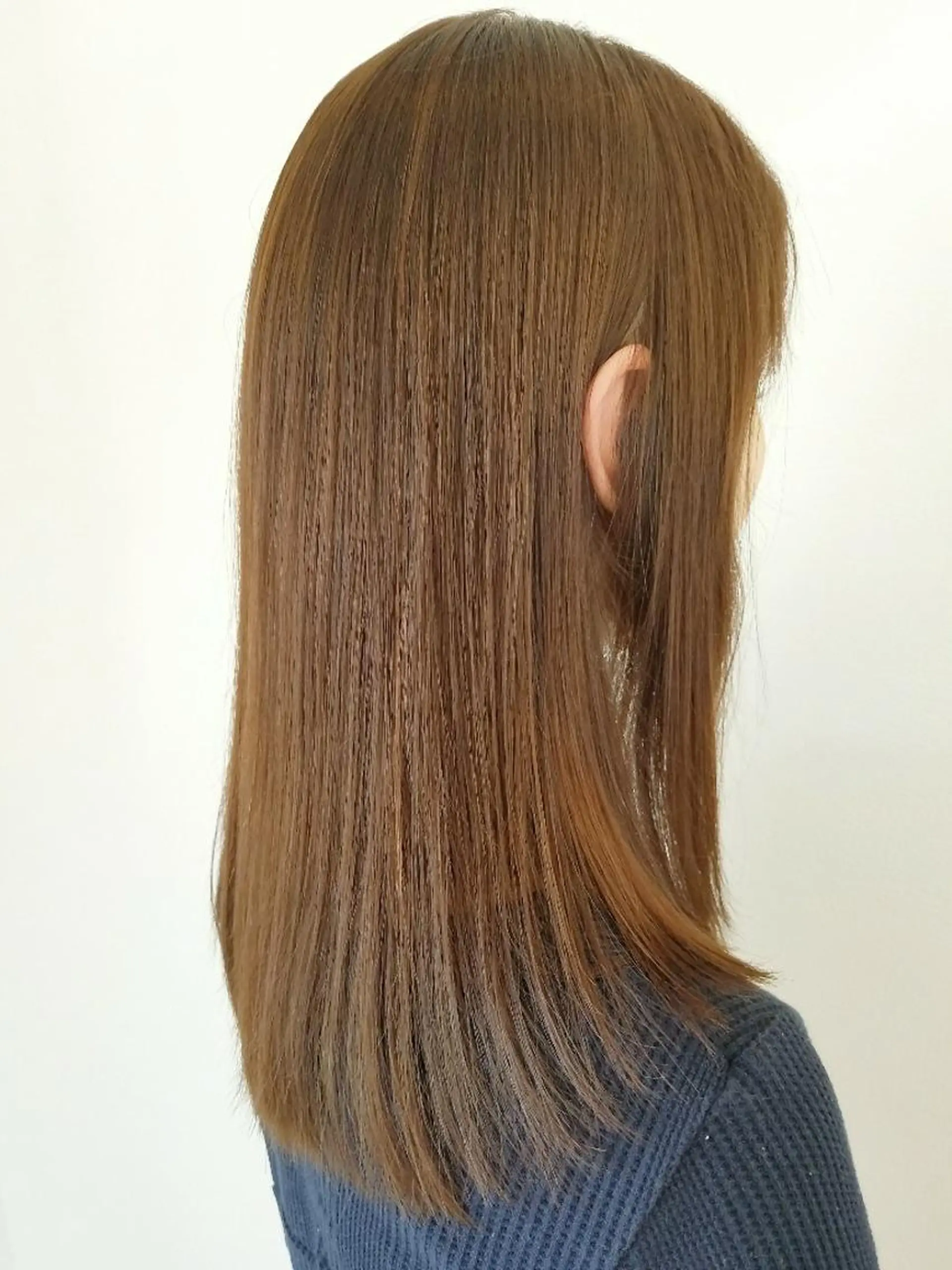 セミロング パーマ ストレートパーマ 髪質改善/ハイライト 小林秀樹のヘアスタイル