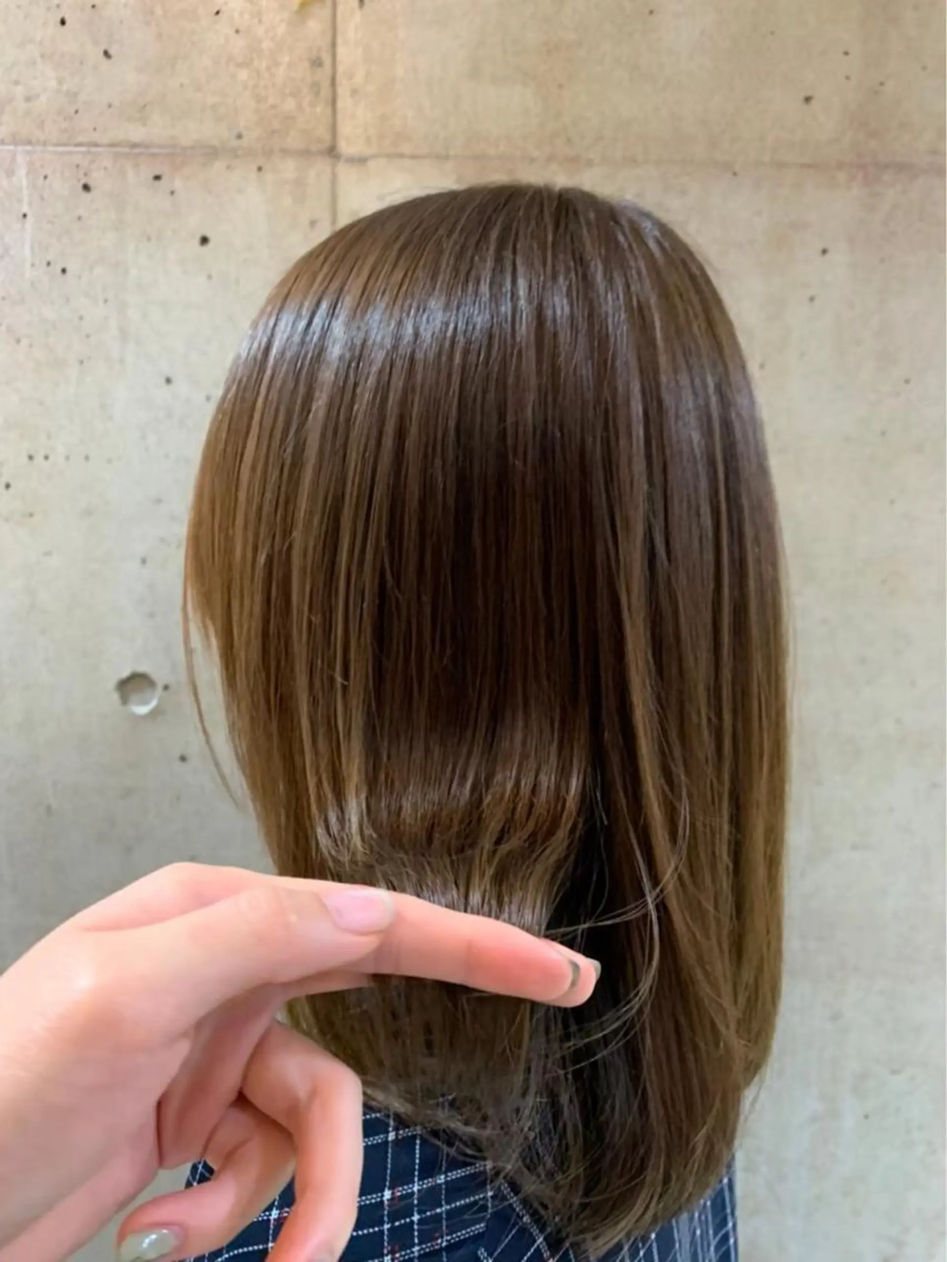 ロング カット 縮毛矯正 トリートメント ヘッドスパ 木野田 萌のヘアスタイル