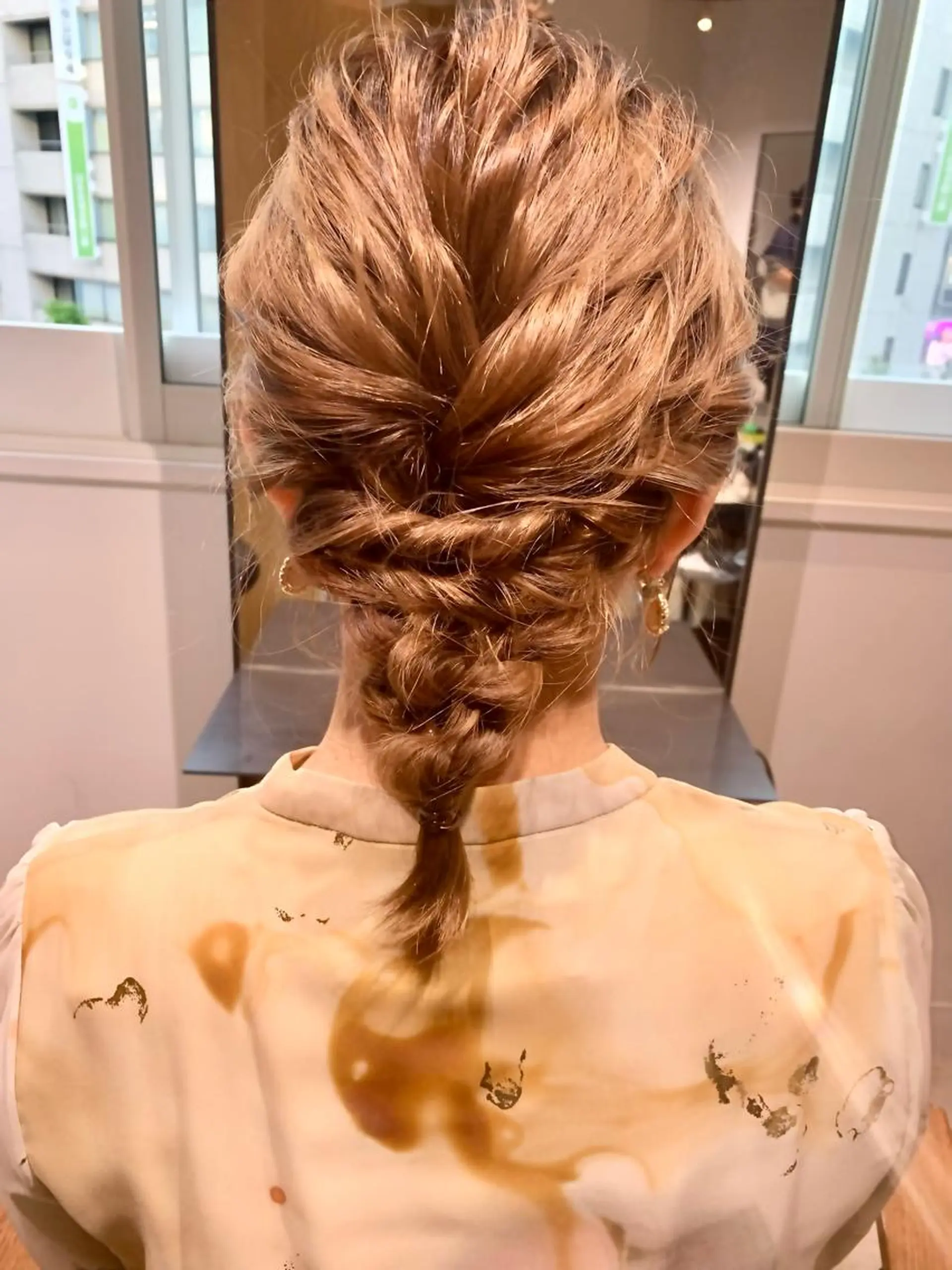 ヘアアレンジ ヘアセット 藤野なつえ ナチュラルのヘアスタイル