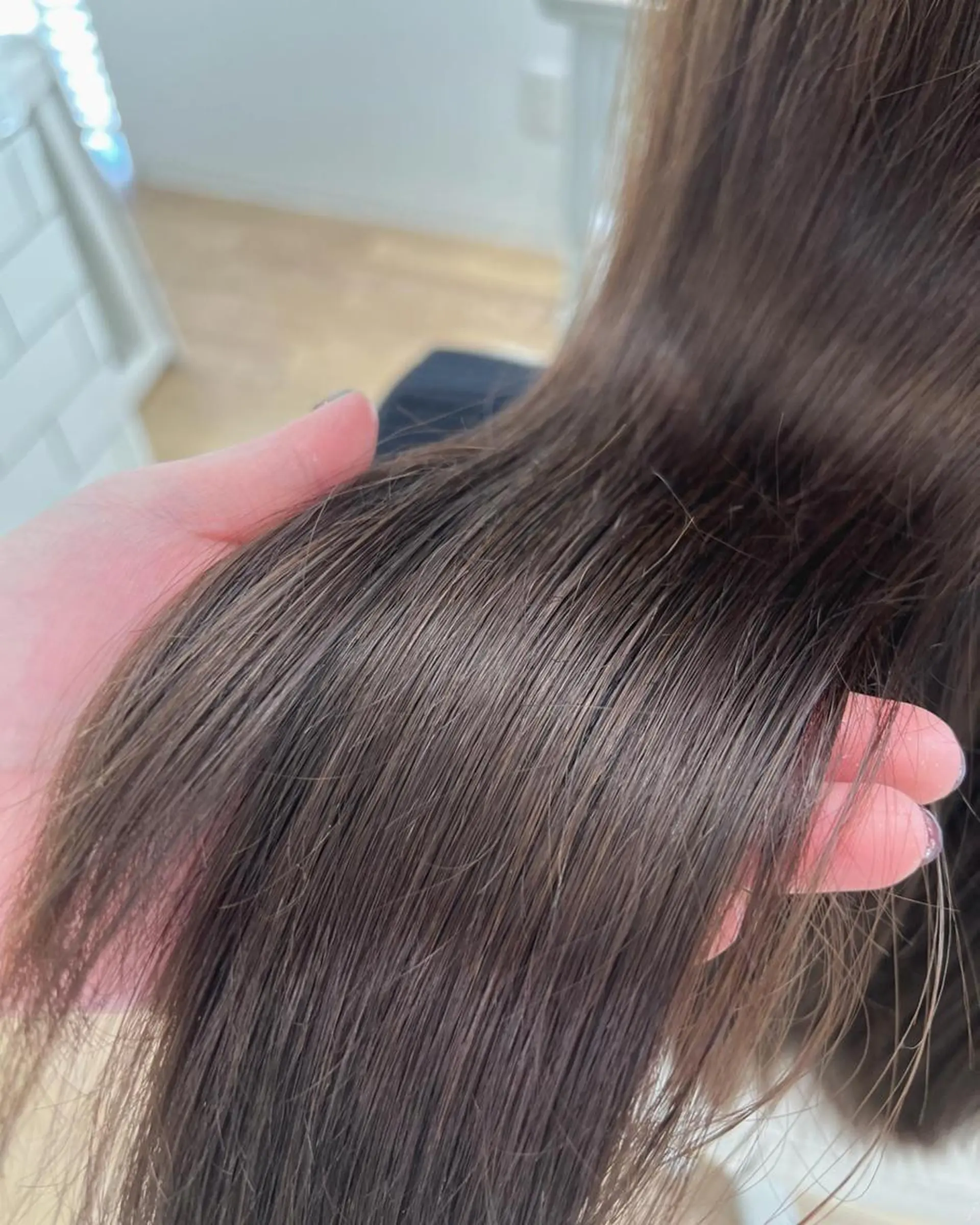 セミロング 🥛洒落髪小顔cut なら龍崎🥛のヘアスタイル