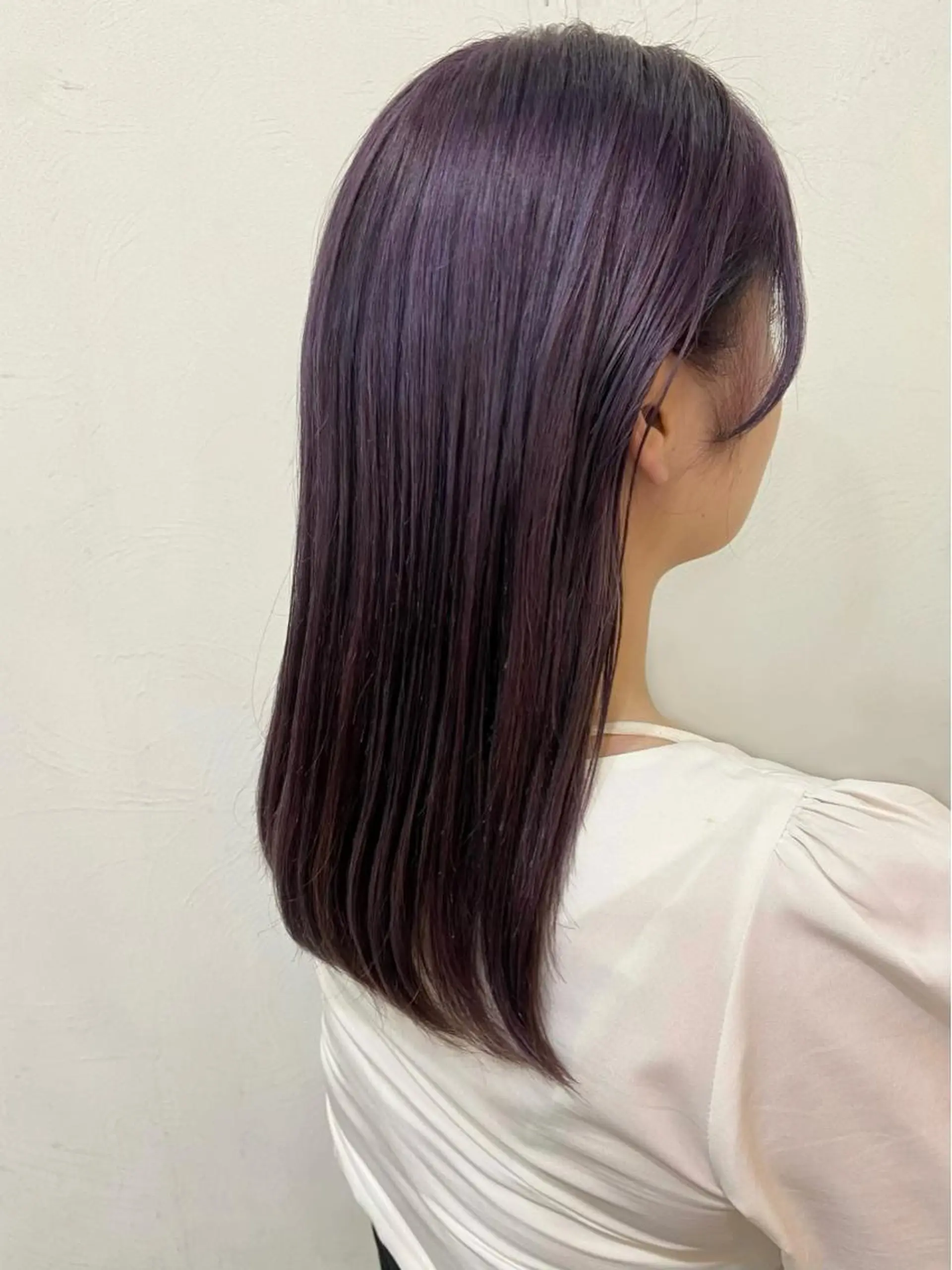 セミロング パープルカラー 【今だけブリーチ 限定価格💕】すみのヘアスタイル