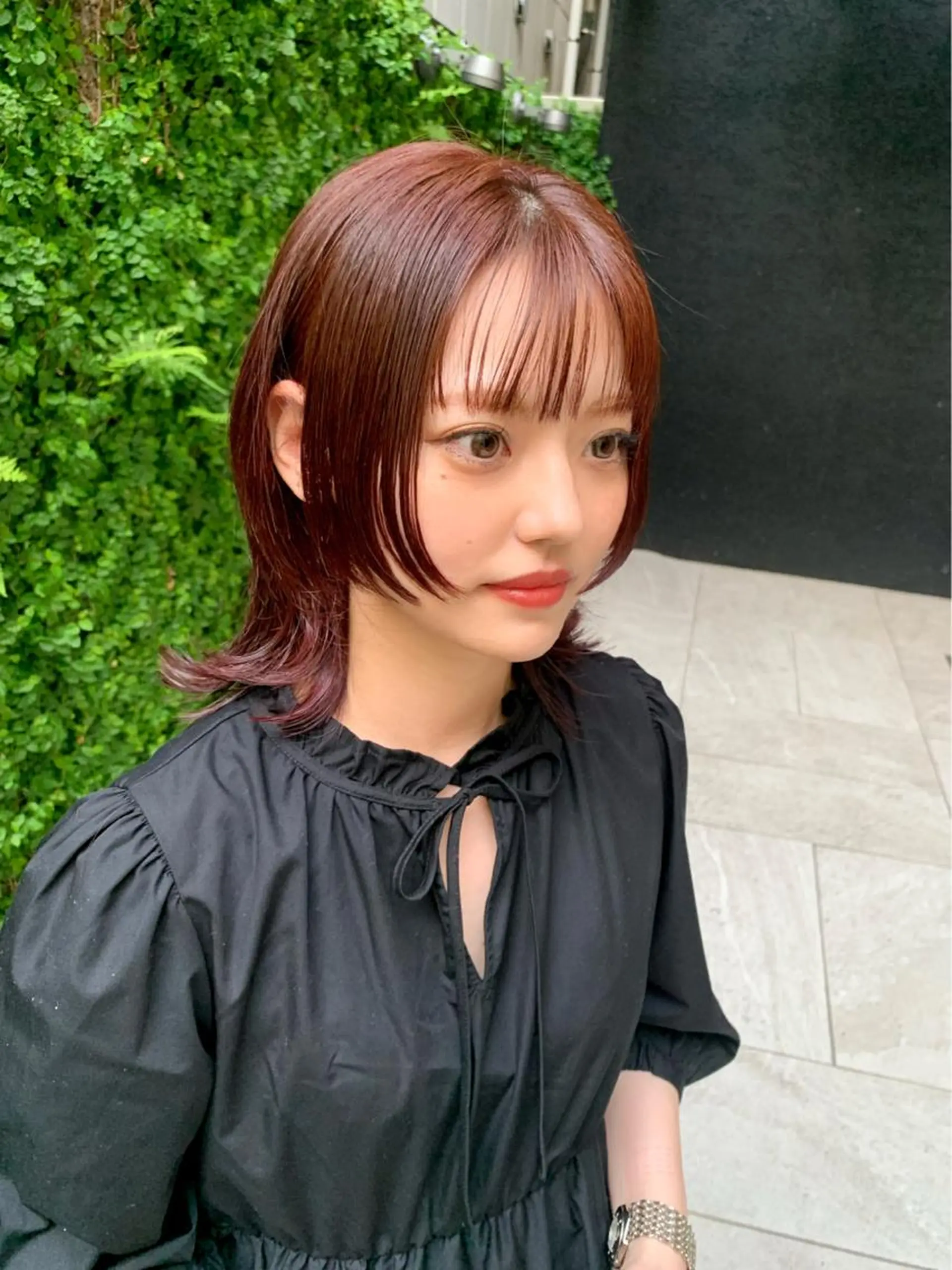 ミディアム ウルフカット ヘアカラー LITTLE _KATOのヘアスタイル