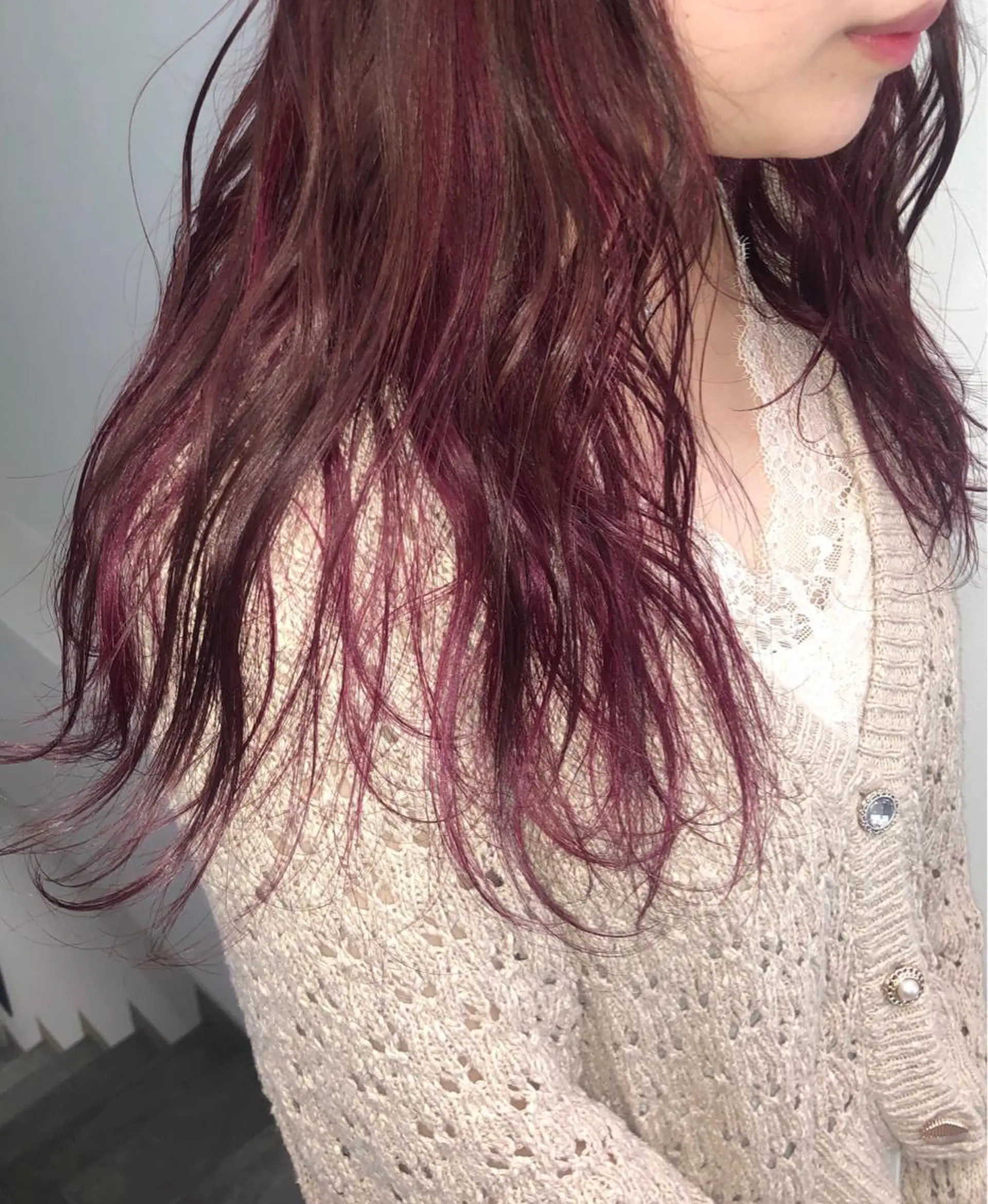 ロング ピンクブラウン L'wis所属・🪄🫧ハイトーン/ 乙津茜🐰L'wisのヘアスタイル