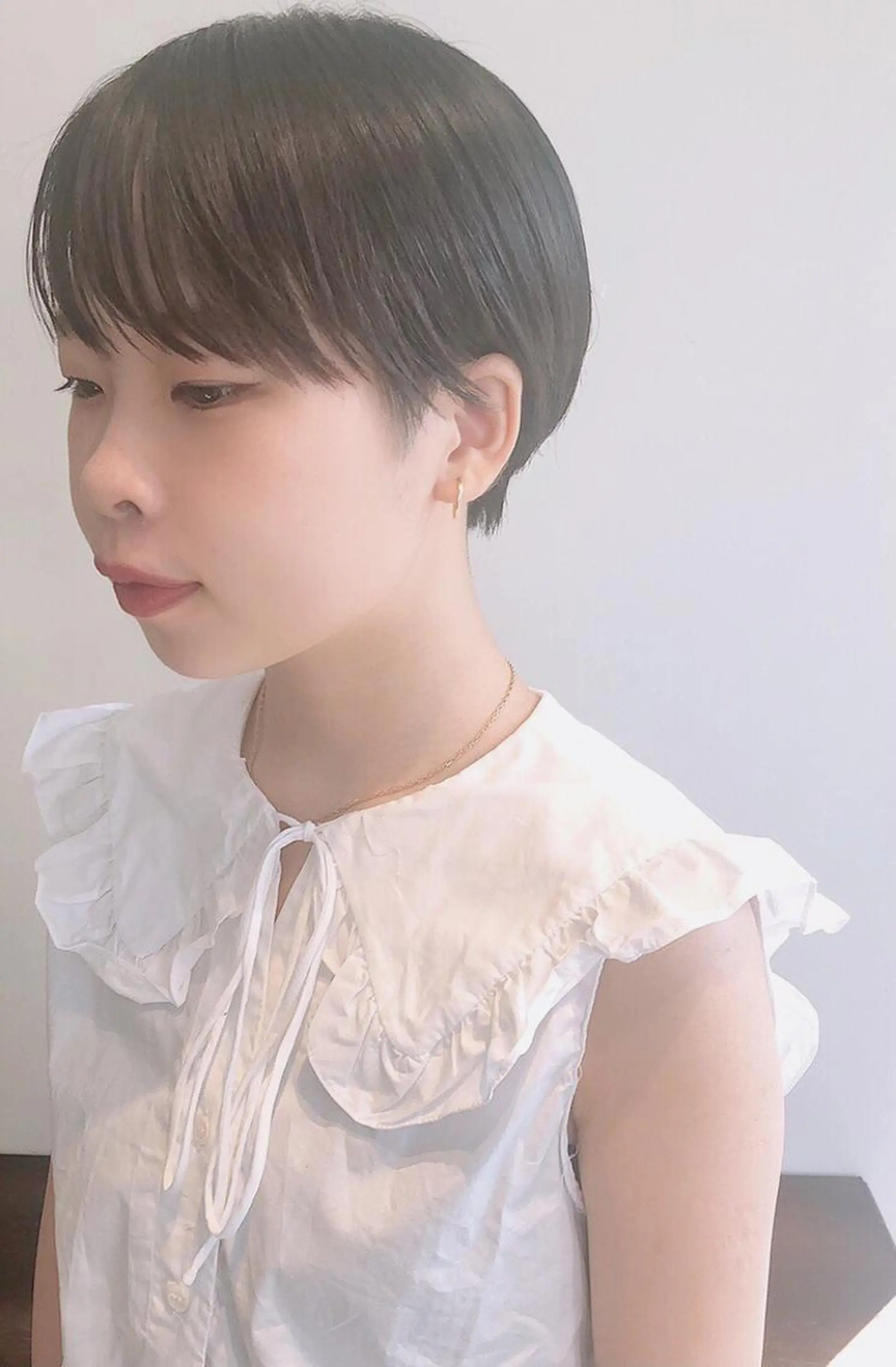 ショート カラー ヘアアレンジ 透明感カラー🌿 CARICIA三浦のヘアスタイル