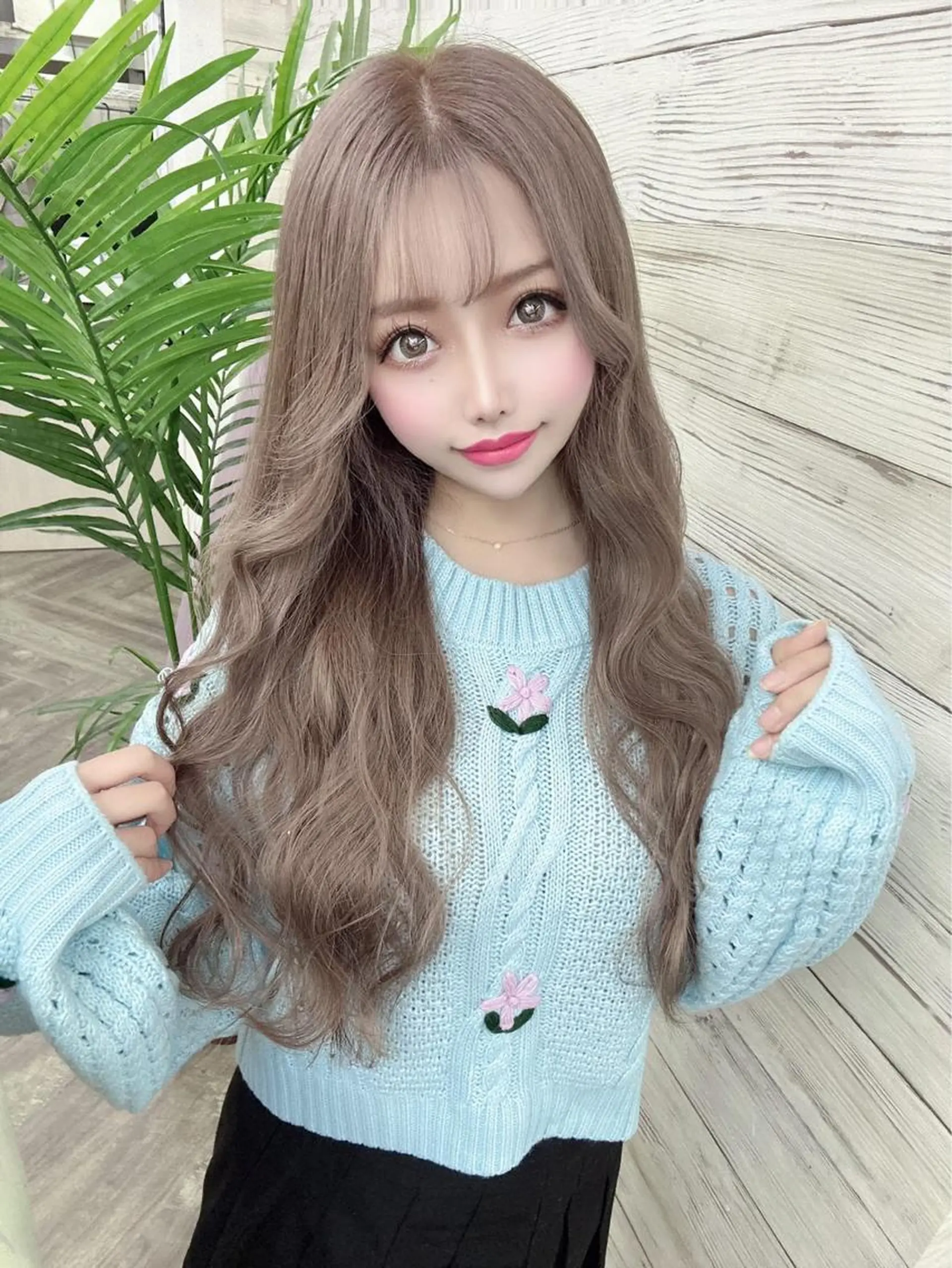 ロング ロング ヘアカラー エクステ 北沢 隆のヘアスタイル