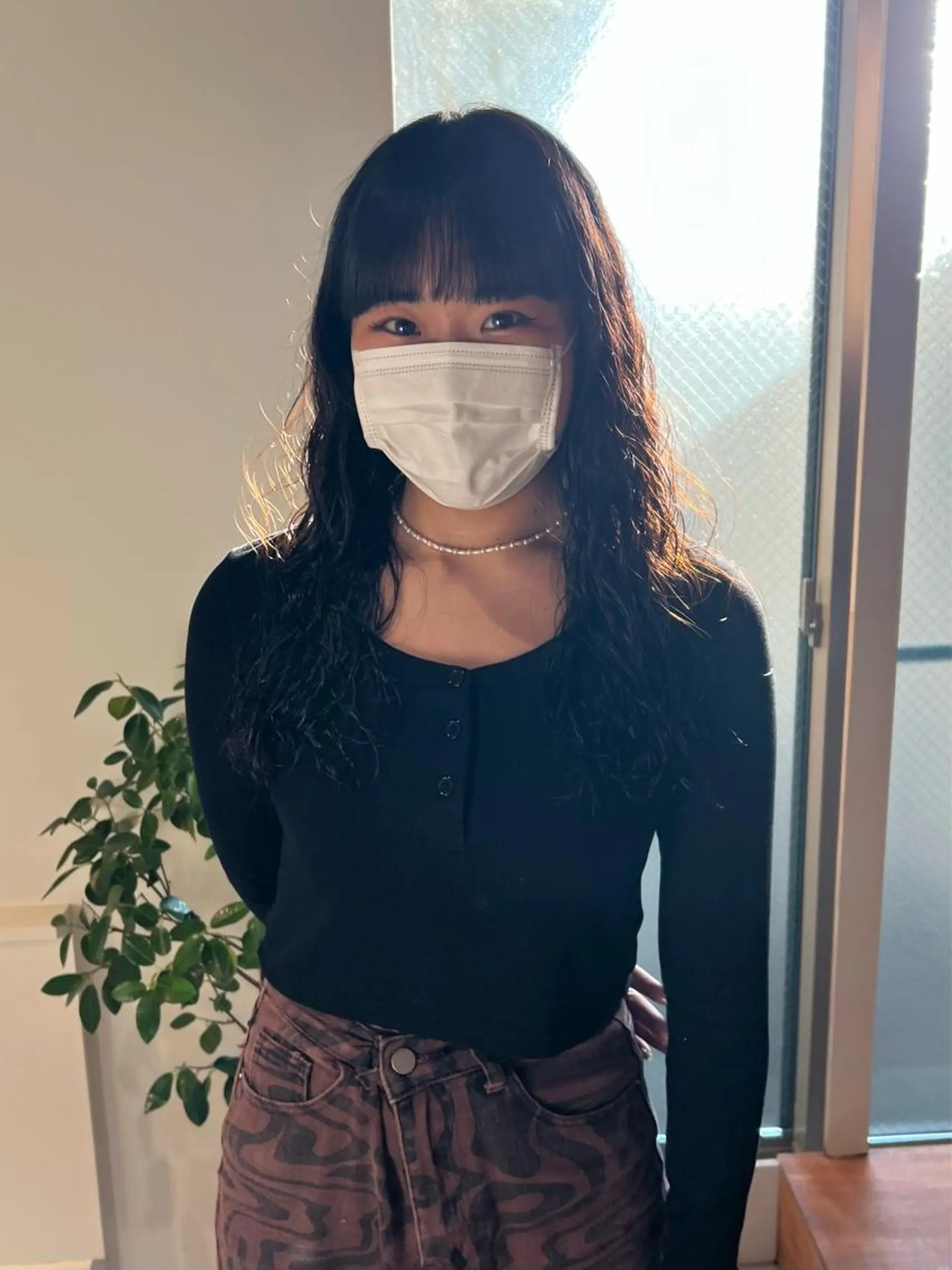 ロング パーマ カット パーマ io濱川 遥のヘアスタイル