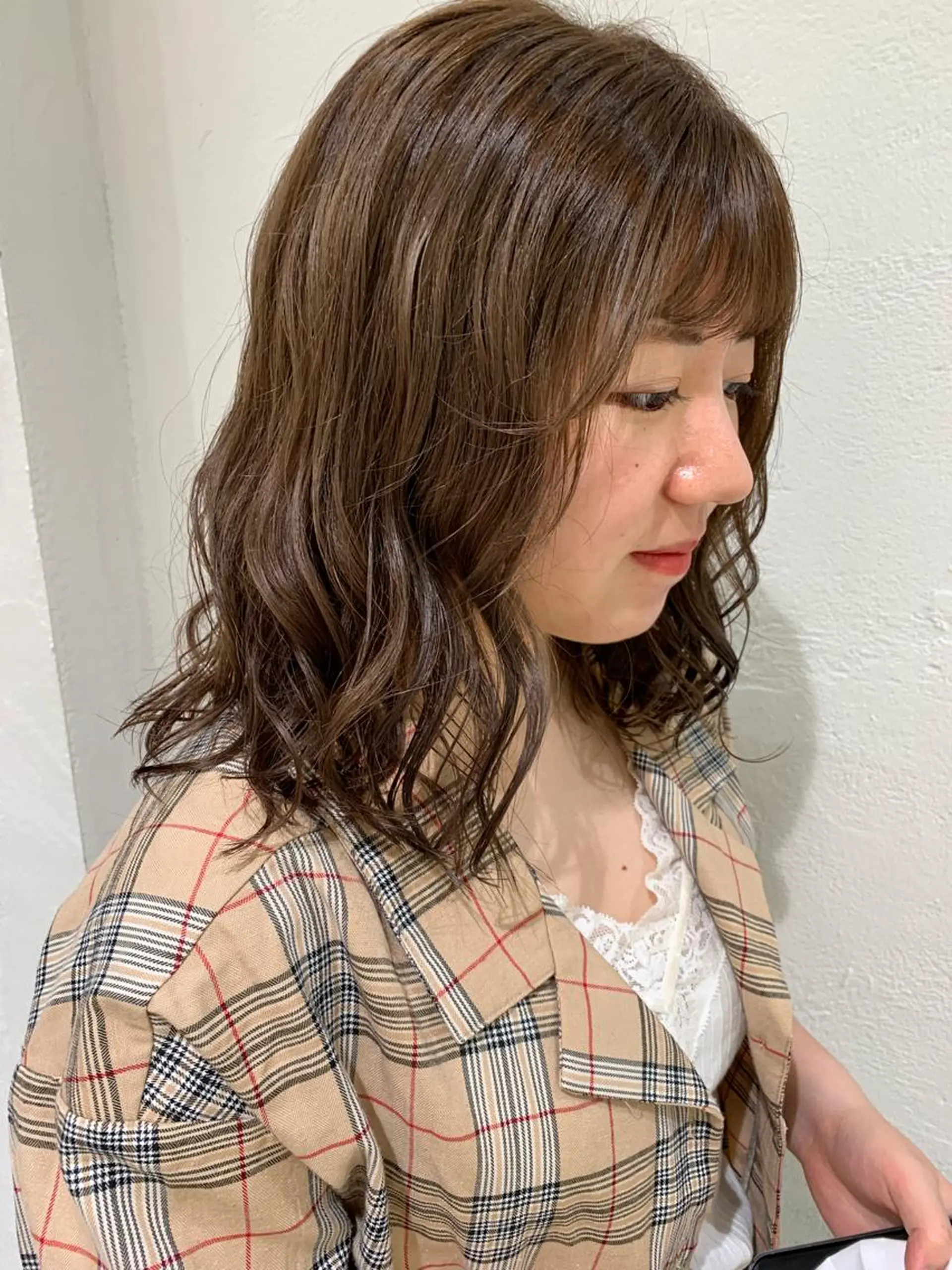 セミロング カラー ヘアアレンジ ブリーチ ブリーチなしカラー 🫧透明感カラー/ ボブ/小笠原🪽のヘアスタイル