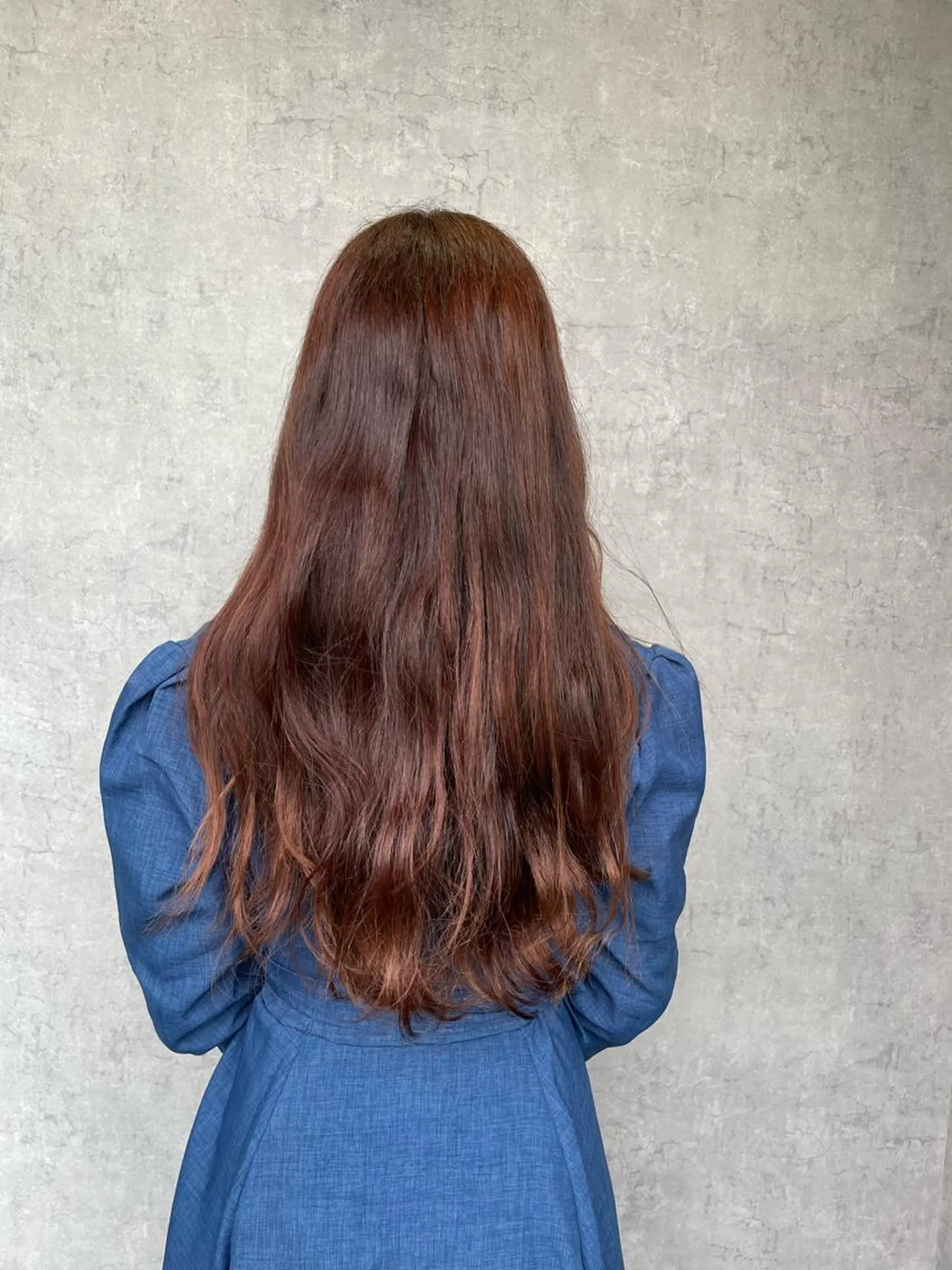 ロング カラー ブラウンカラー オレンジ オレンジブラウン レッドカラー 丸山 雷世のヘアスタイル