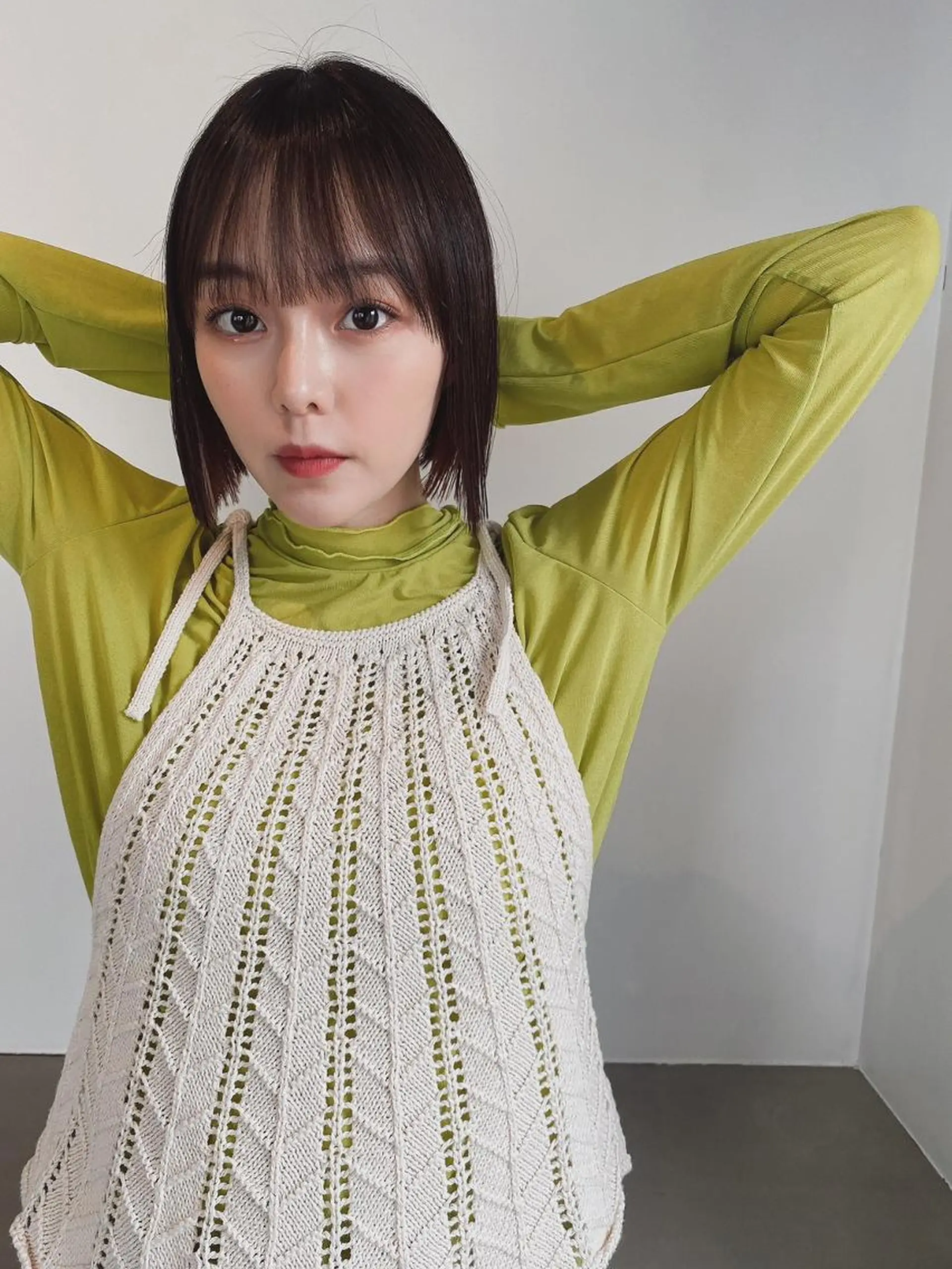 ミディアム エギョモリ 天使の羽バング・フェザーバング ハッシュカット ハイライト タンバルモリ ヘアカラー CEINE【セーヌ】 三軒茶屋のヘアスタイル