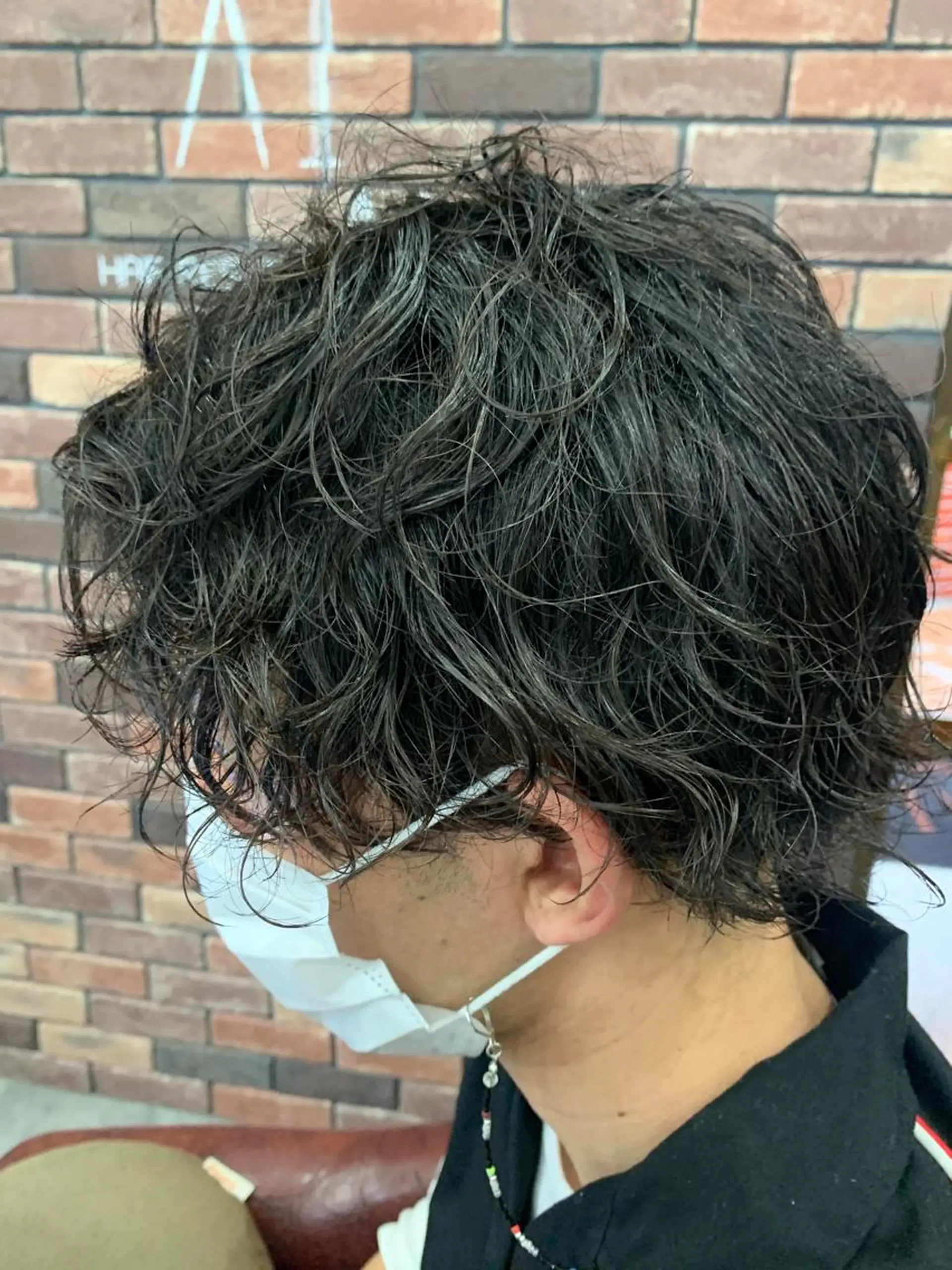 ショート パーマ メンズ カット パーマ メンズ支持率No.1 店長　石川和馬のヘアスタイル