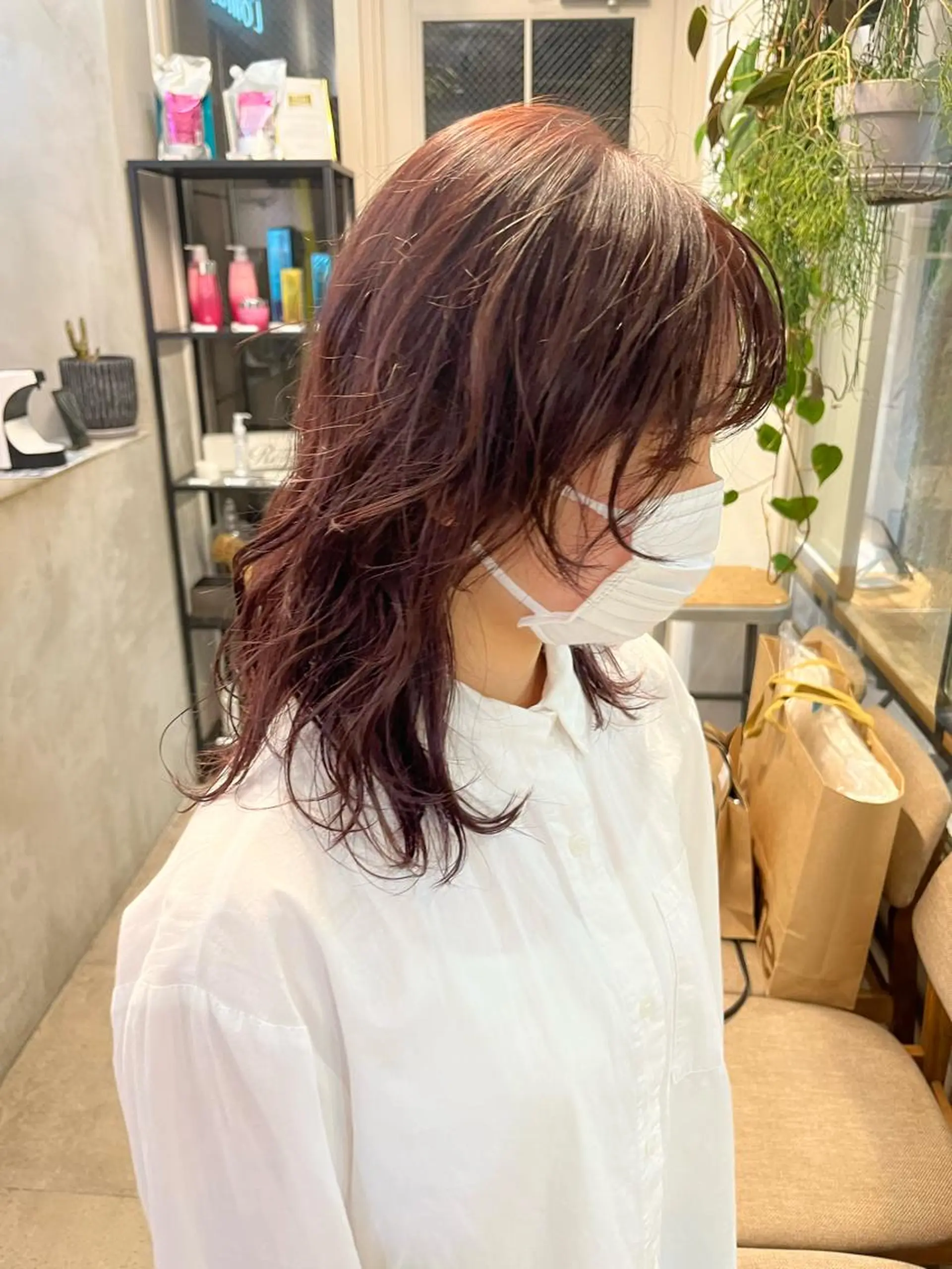 セミロング カラー パーマ ヘアアレンジ メンズ キッズ ネイル マツエク・マツパ アイブロウ お洒落パーマ/ボブ ❄️Tomoka❄️のヘアスタイル