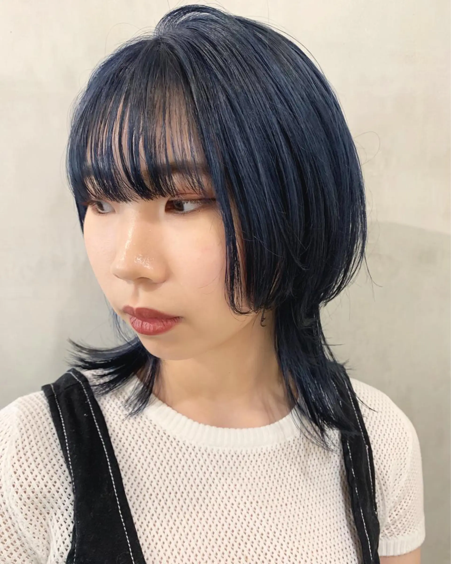 ミディアム カラー ヘアカラー トリートメント 優 作のヘアスタイル