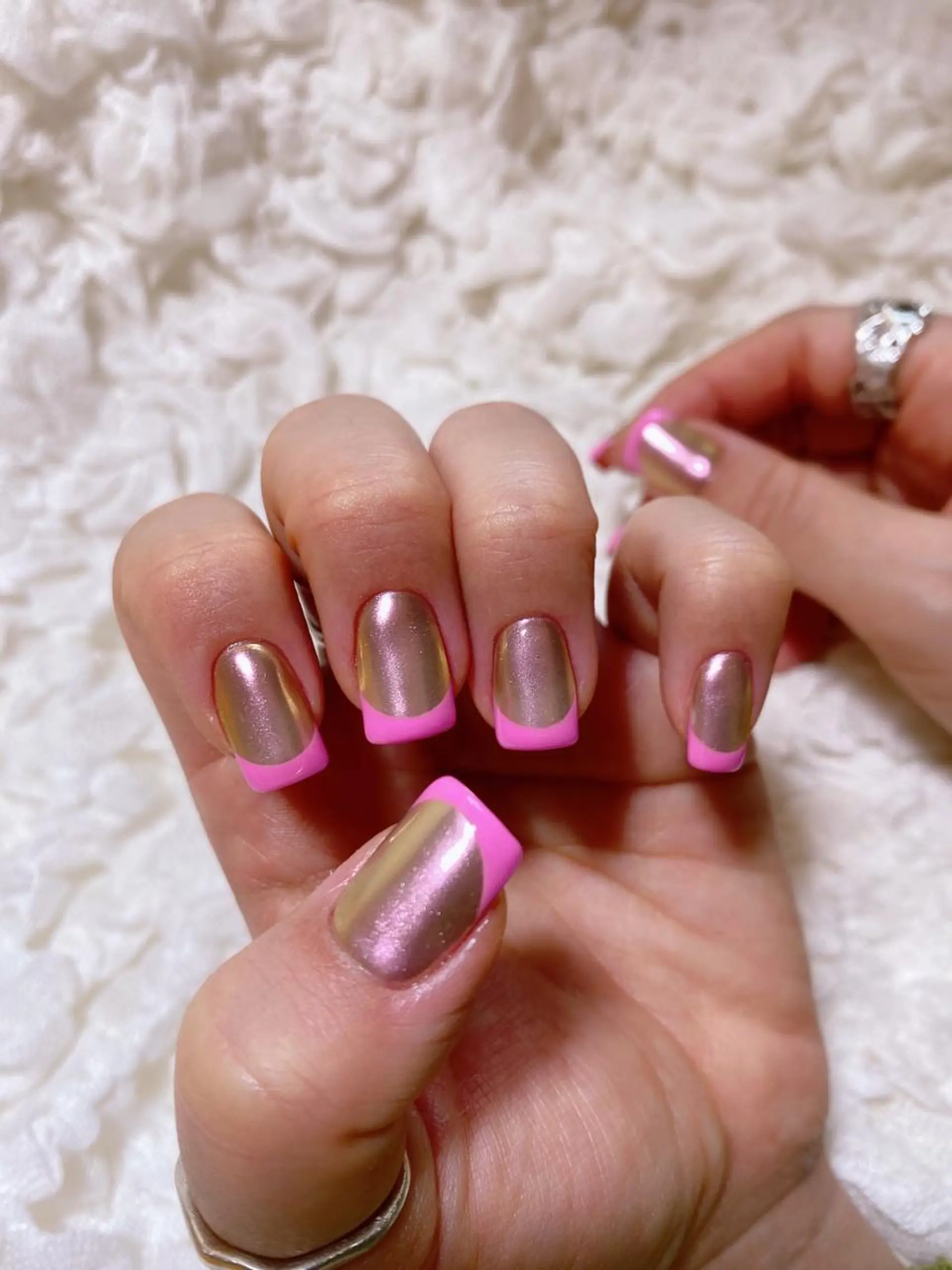 ネイル ミラーネイル ハンドネイル Nail Room Bellisのネイルデザイン