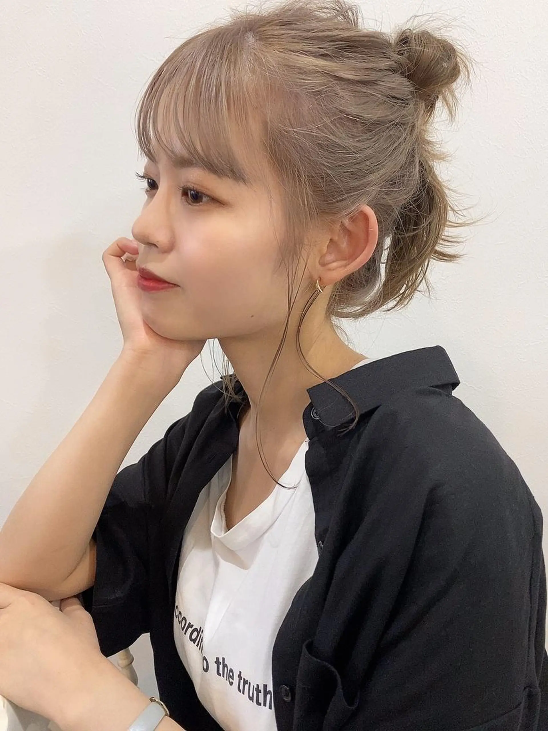 セミロング ヘアアレンジ ♡manami ♡のヘアスタイル