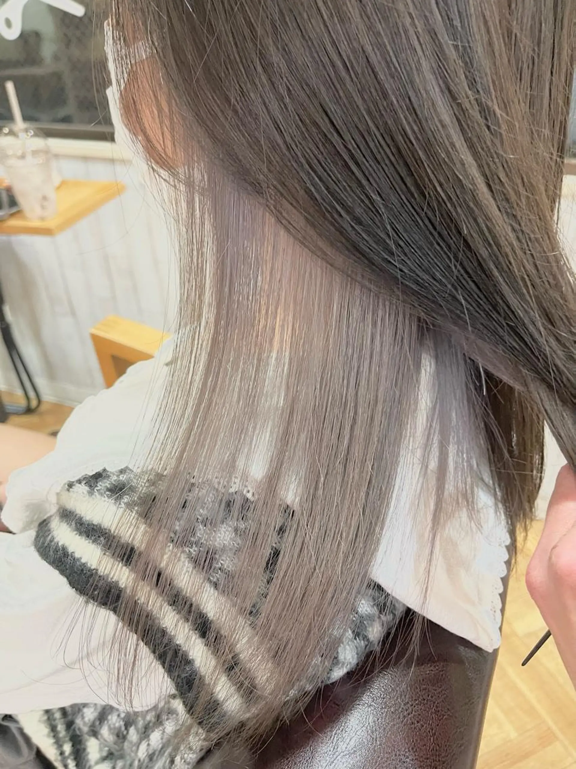セミロング 髪質改善＆艶カラー Zina💋池袋のヘアスタイル